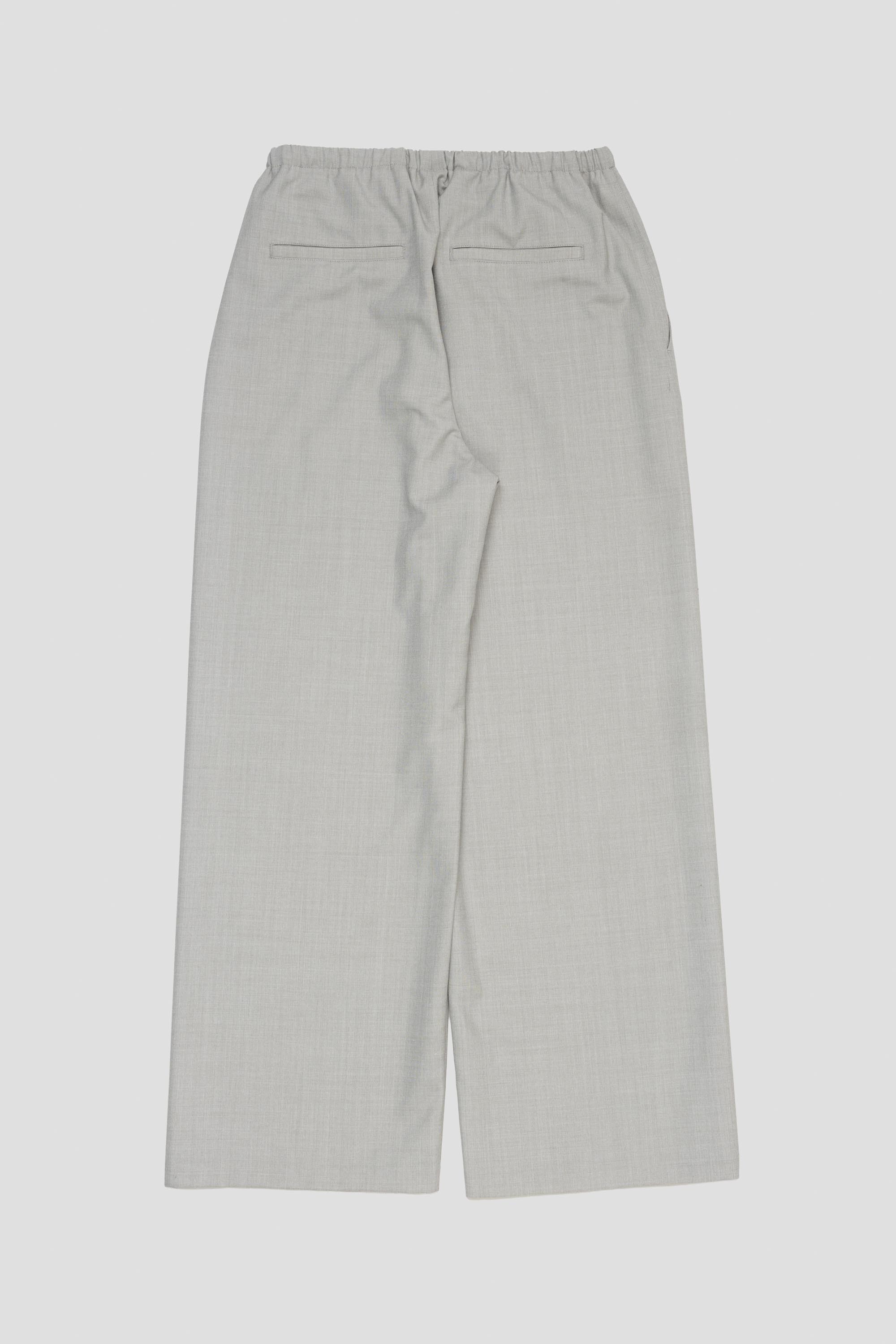 Mens Wool Banding Pants Beige