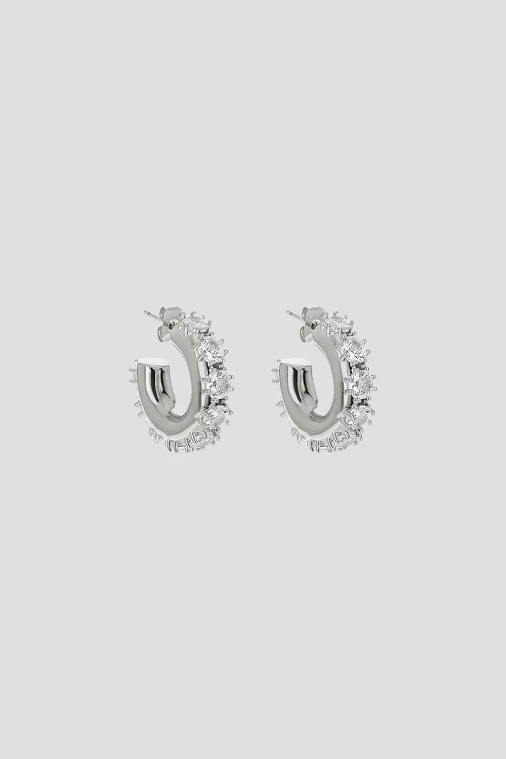 Nina Medium Earrings Palladium