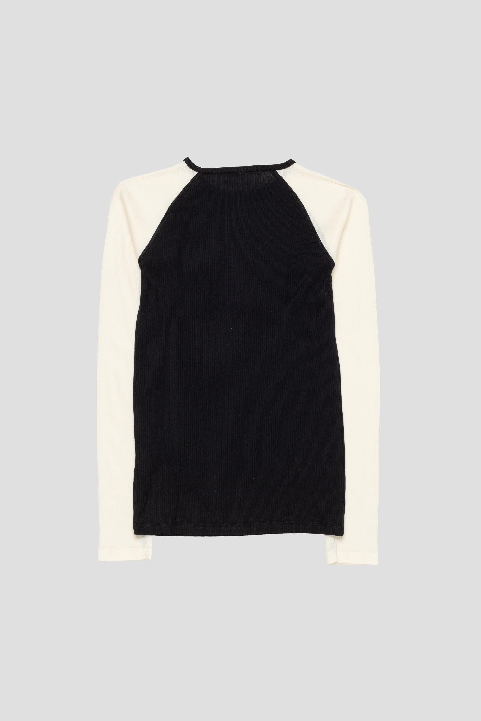 Gene Long Sleeve Tee Black/Off White