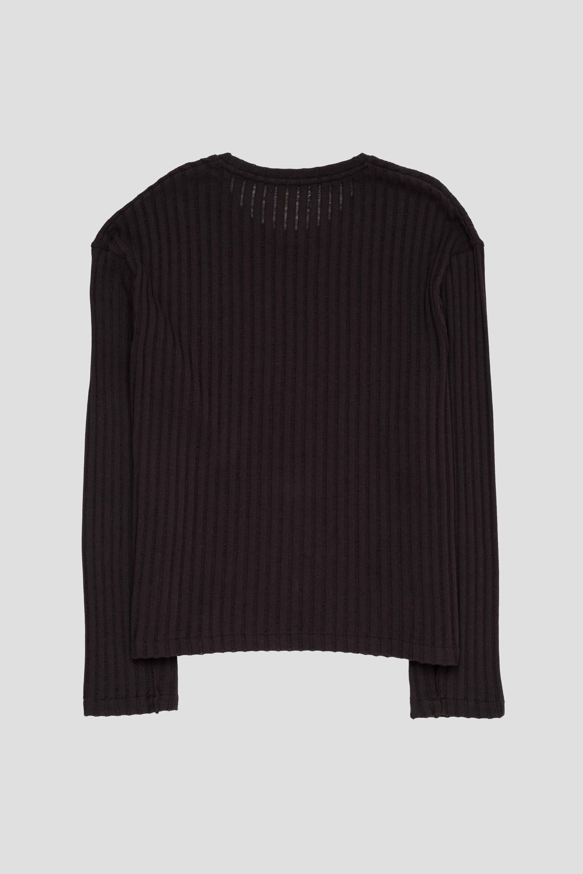 Round Neck Sweater Dark Brown Ajour