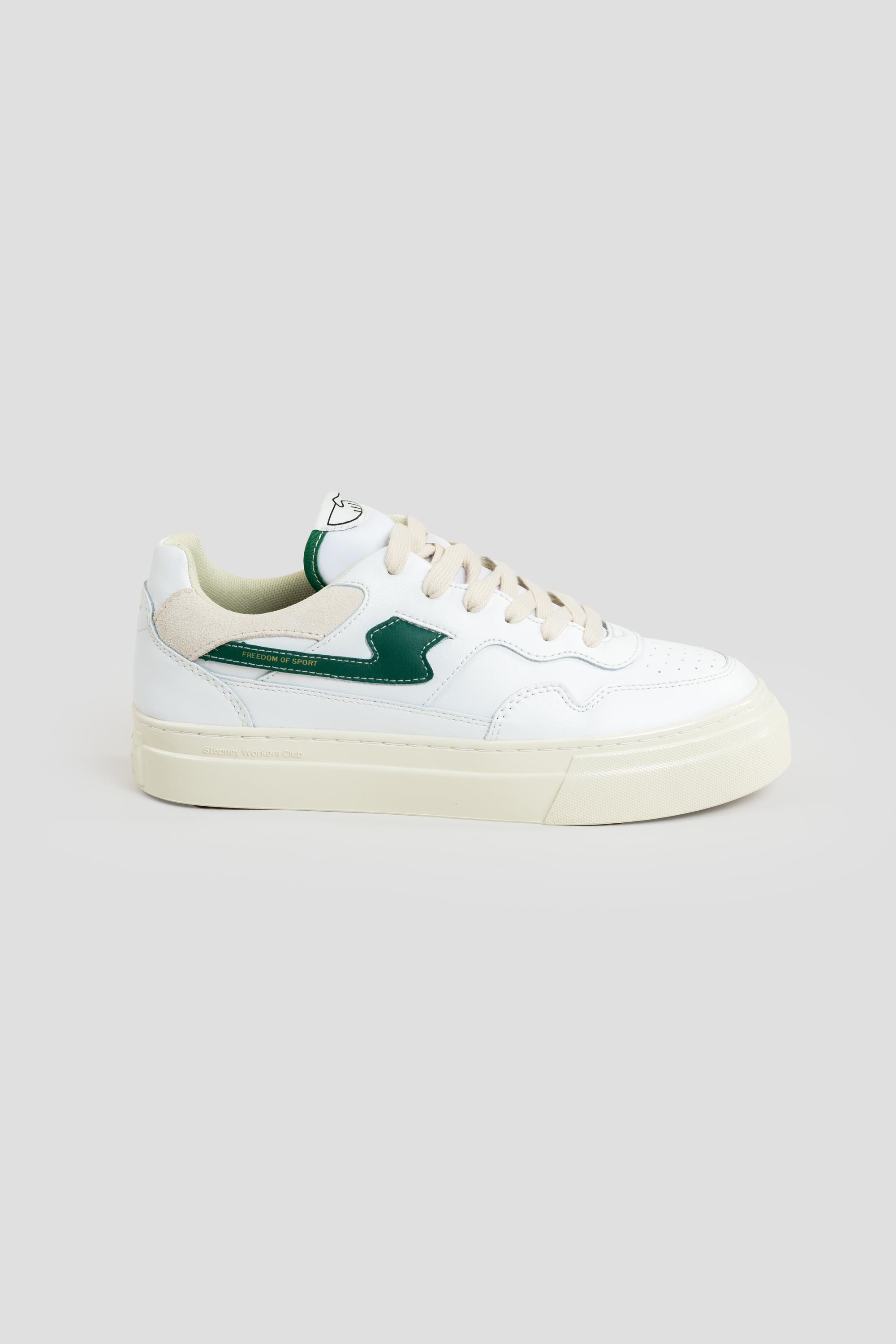 Pearl S-Strike Leather White/Green