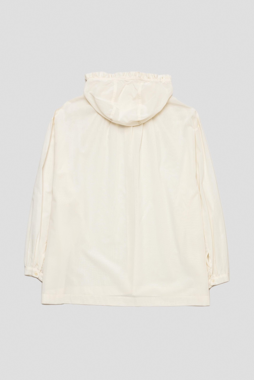 トップス AMOMENTO FRILL HOODED SHIRTS amomento-frill-hooded-shirt-