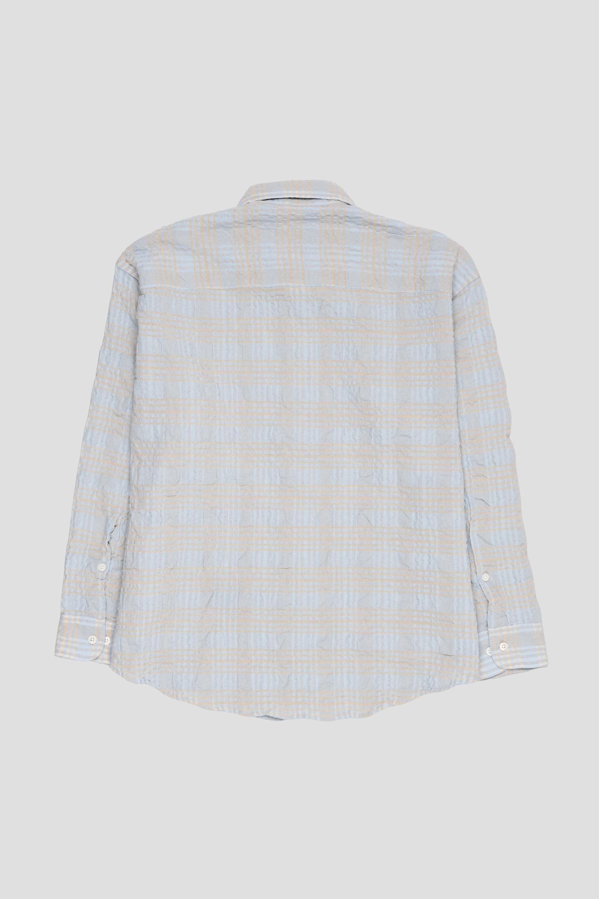 Exact Shirt Pale Blue Structured Check
