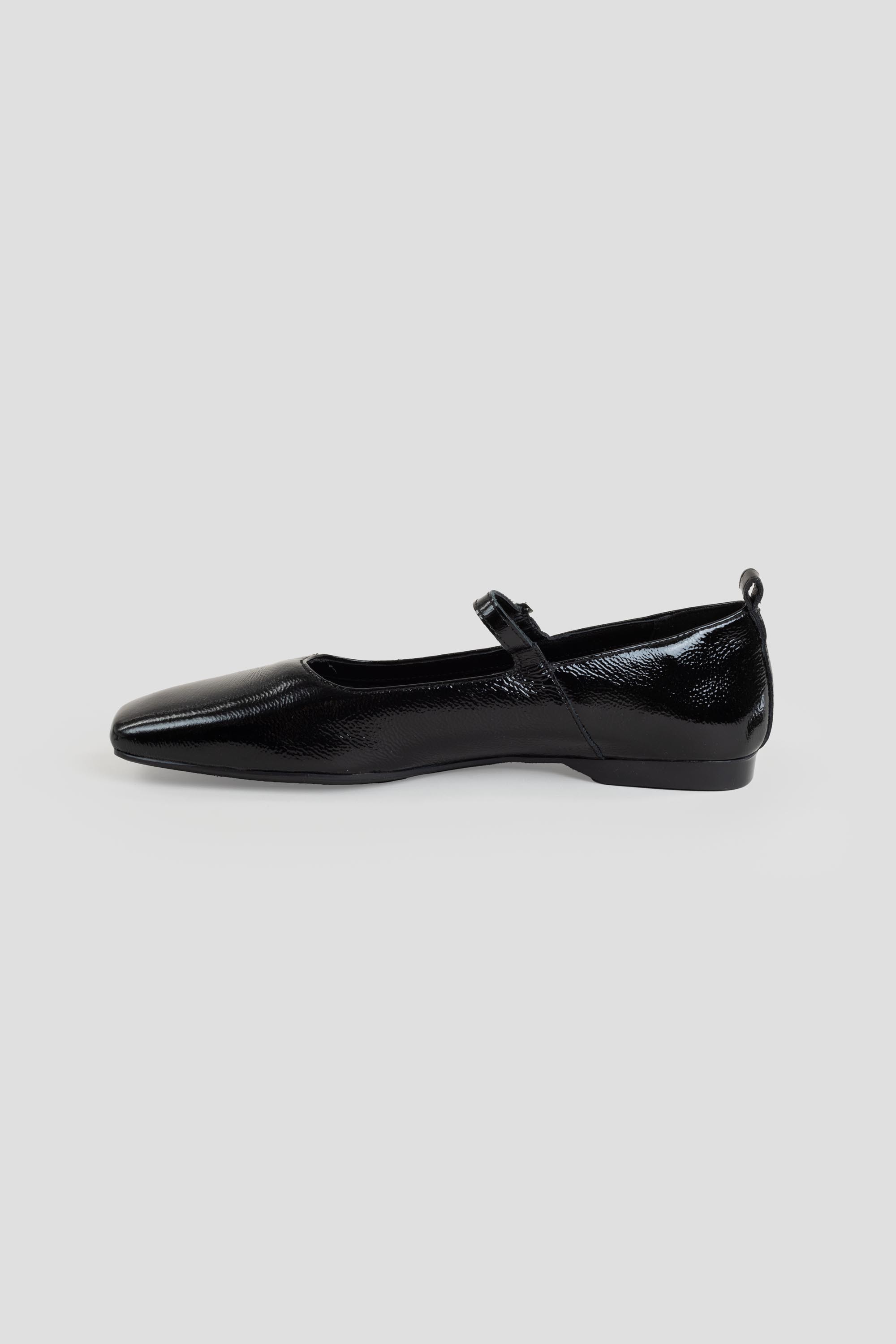 Delia Mary-Jane Flats Black Patent