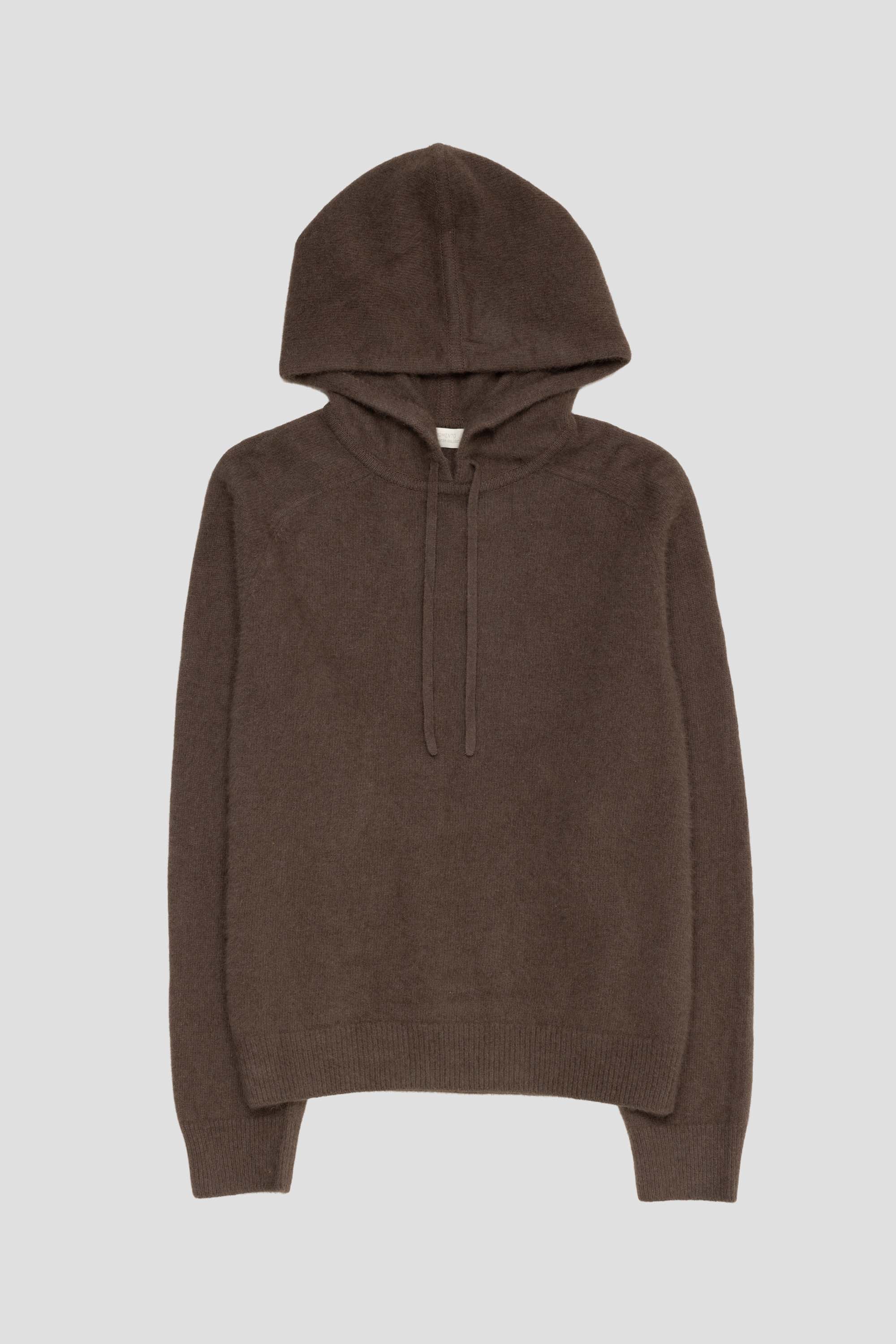 Racoon Hoodie Knit Brown