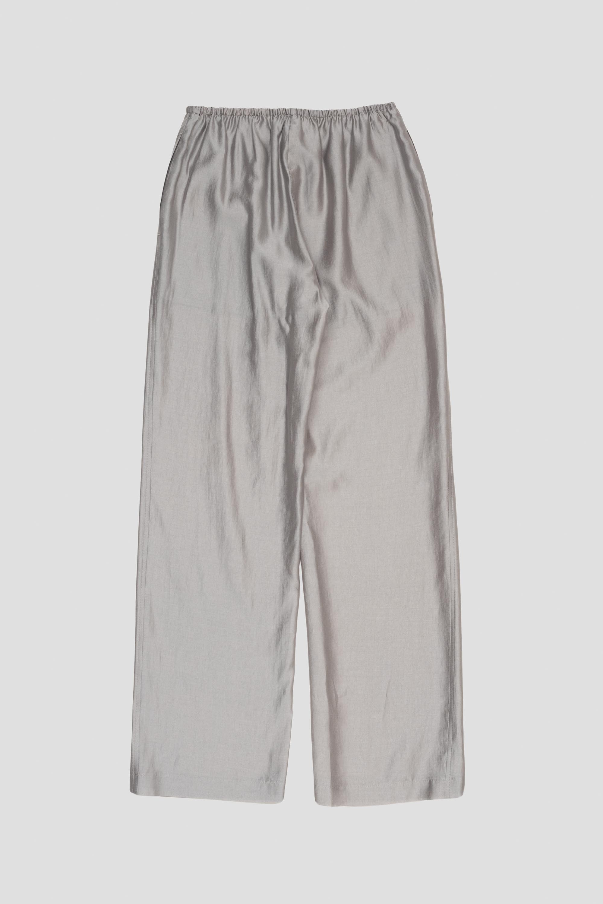 Silky Banding Pants Grey