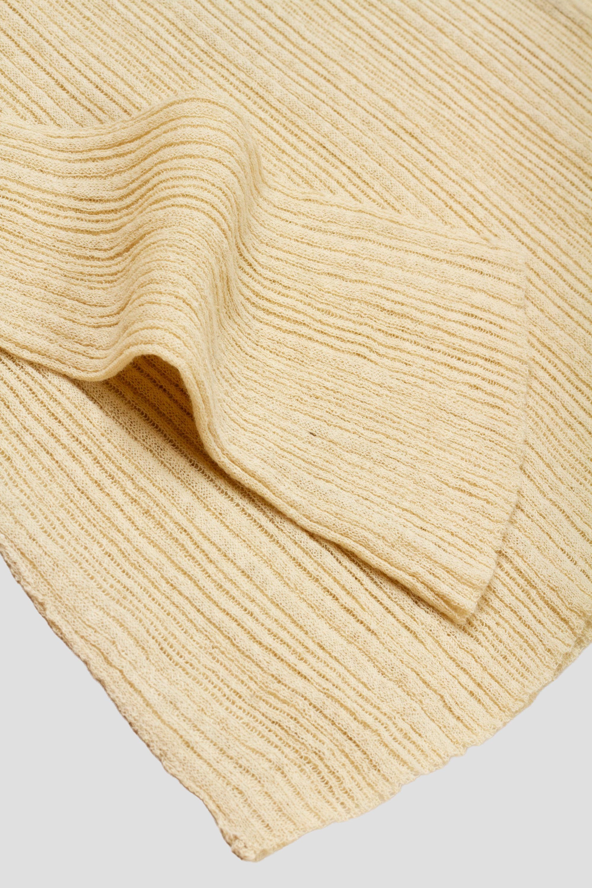 Peek Top Pistachio Cream Airy Linen