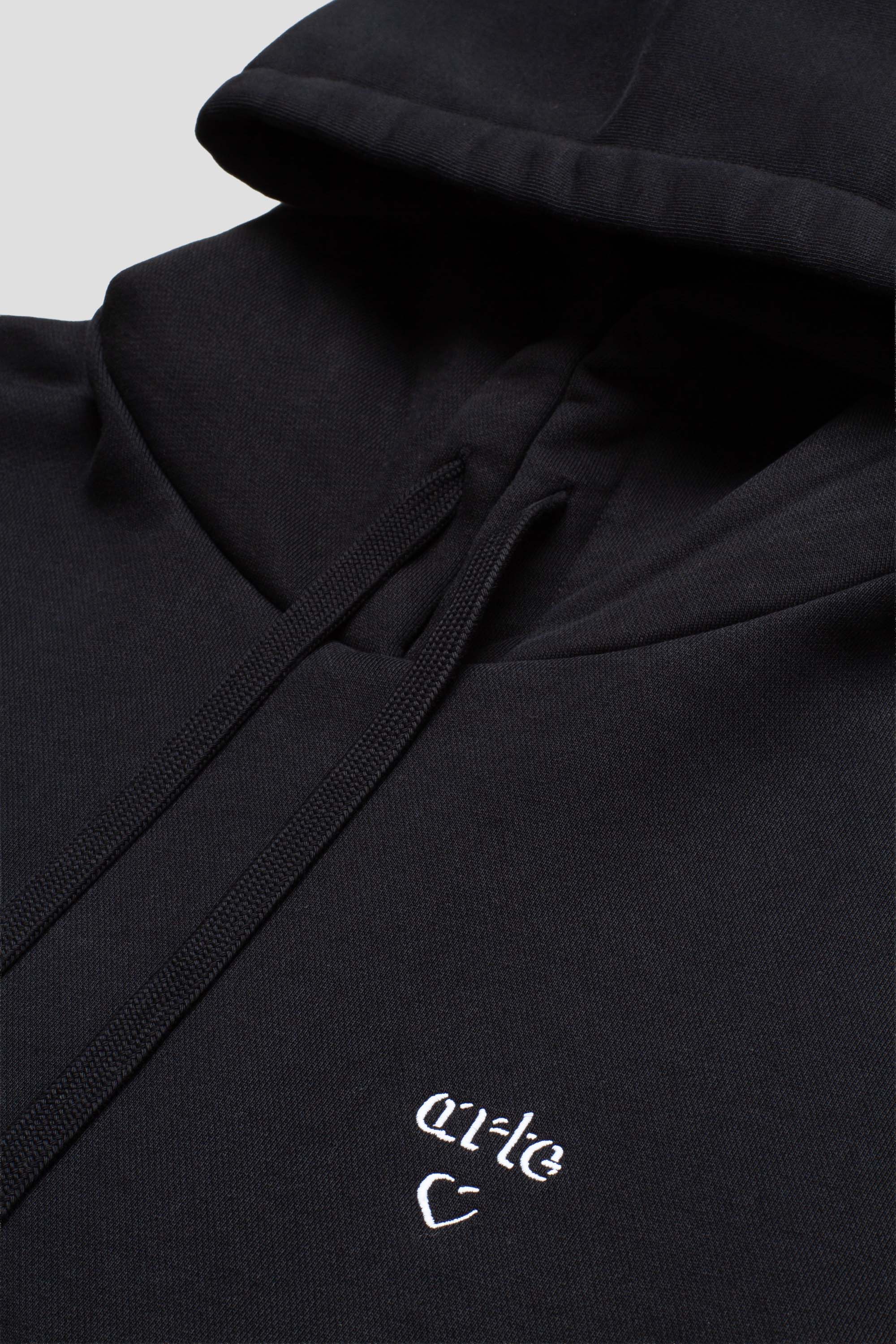 Arte Heart Hoodie Black