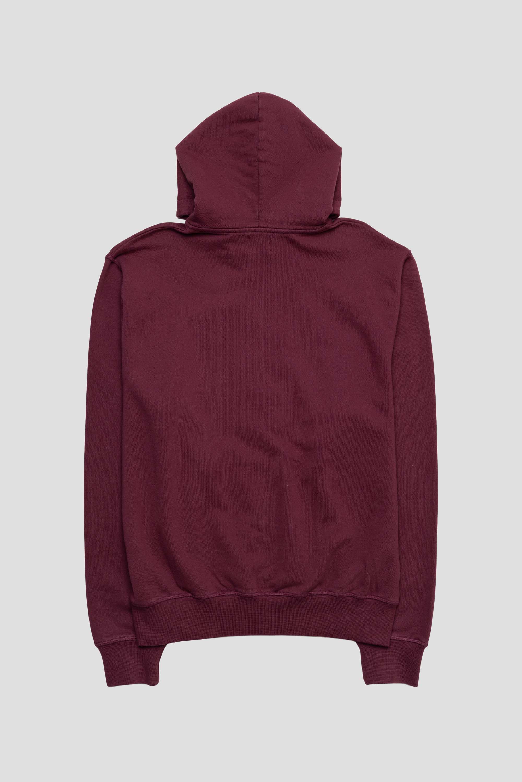 Eye Front Zip Hoodie Bordeaux