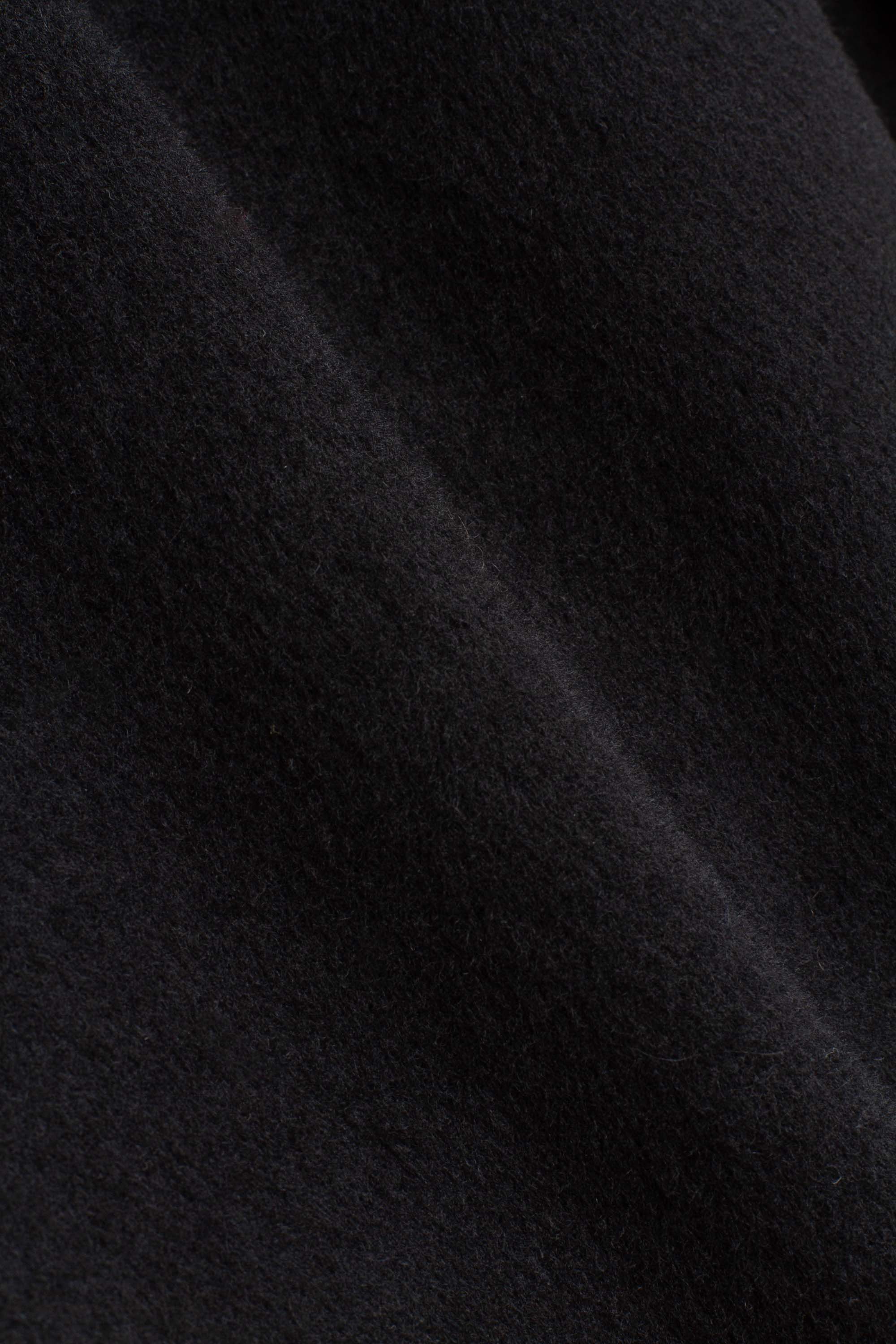 Curved Culotte Pants Black