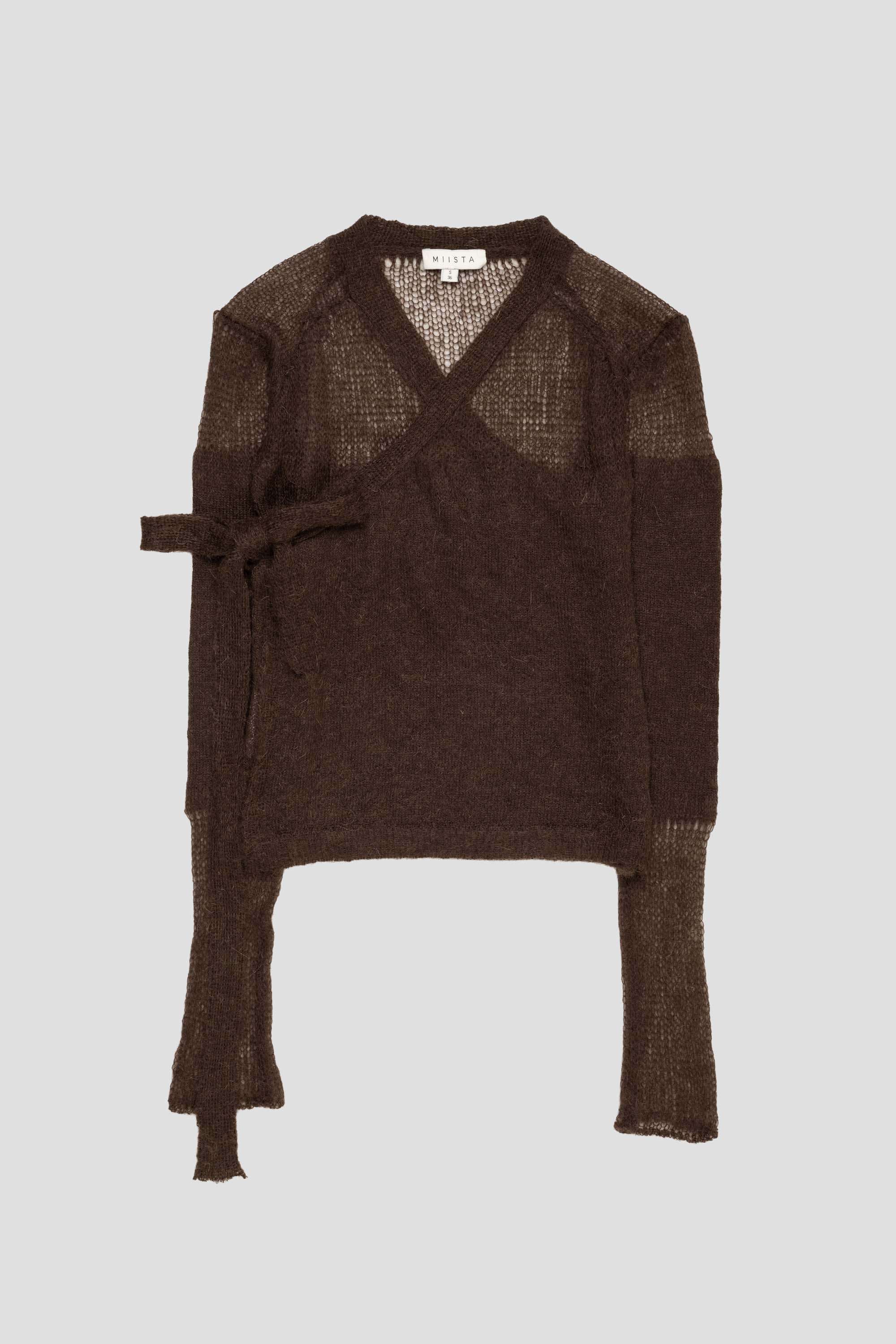 Helen Mohair Cardigan Brown