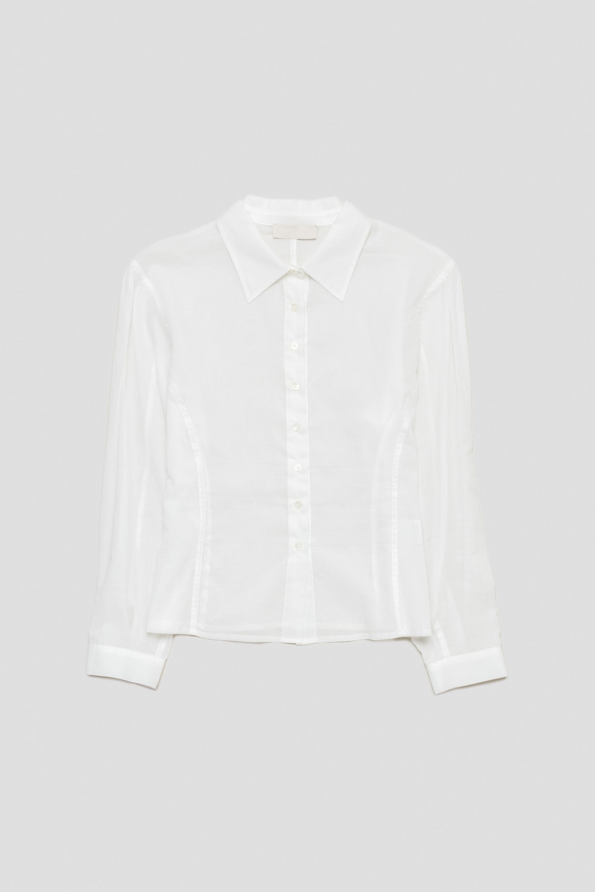 Sheer Standard Fit Shirt White