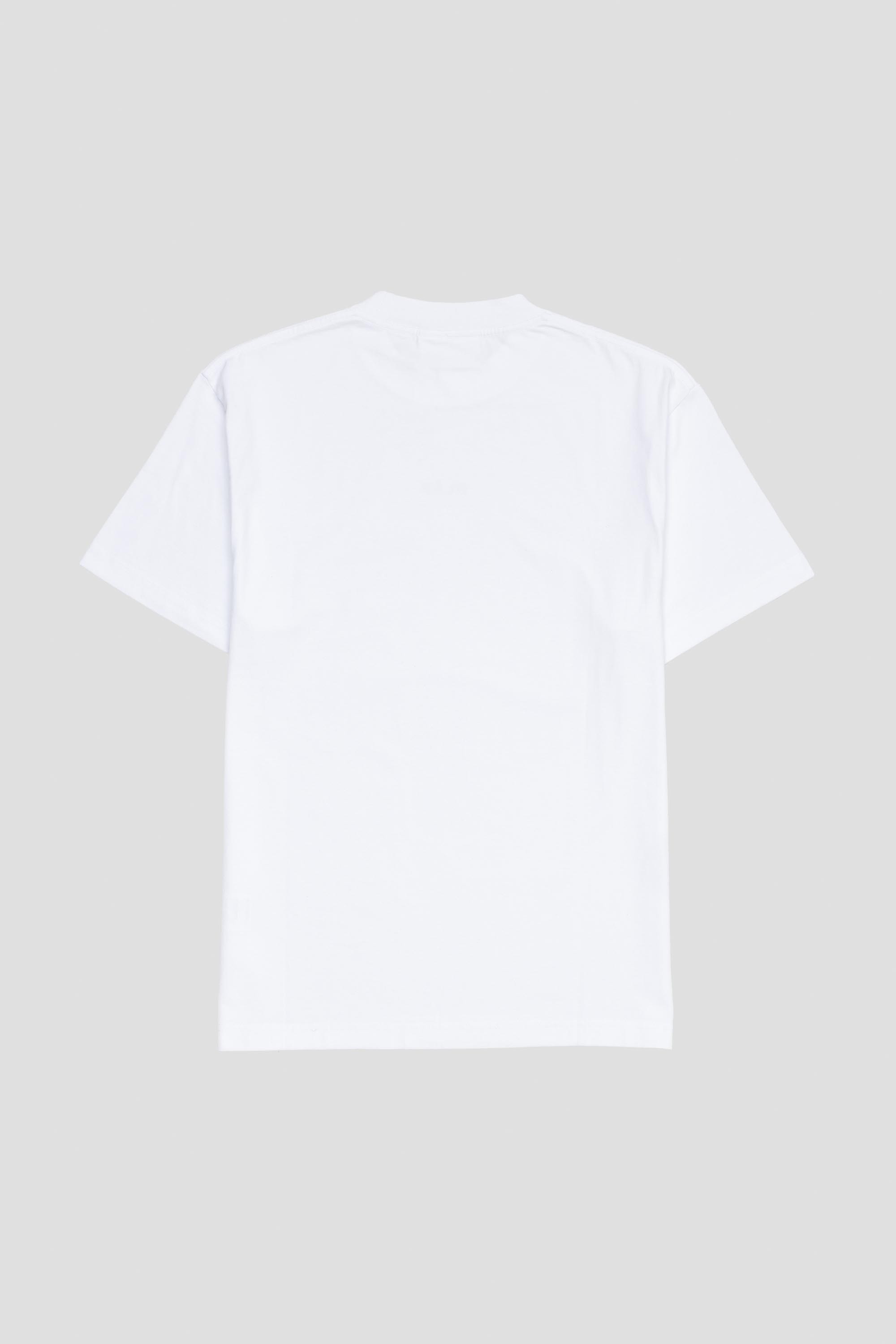 Block Tee Optical White