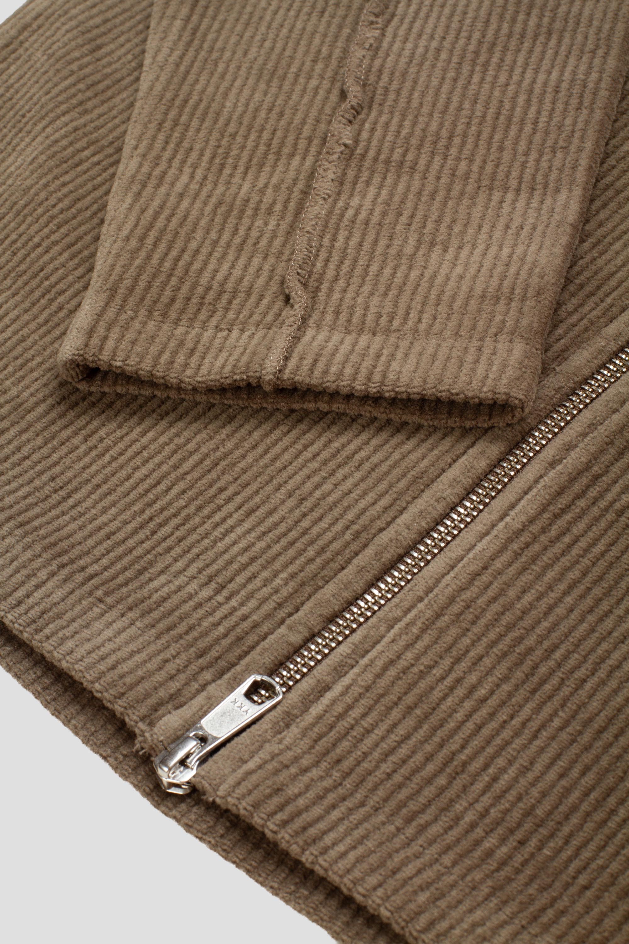 Leisure Zip Up Faded Taupe Cord