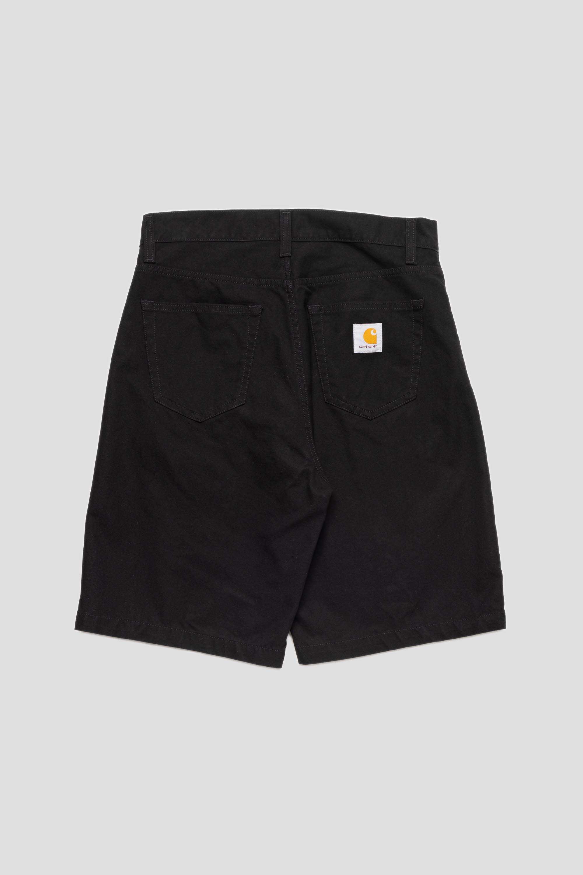 Landon Short Canvas Black Rinsed