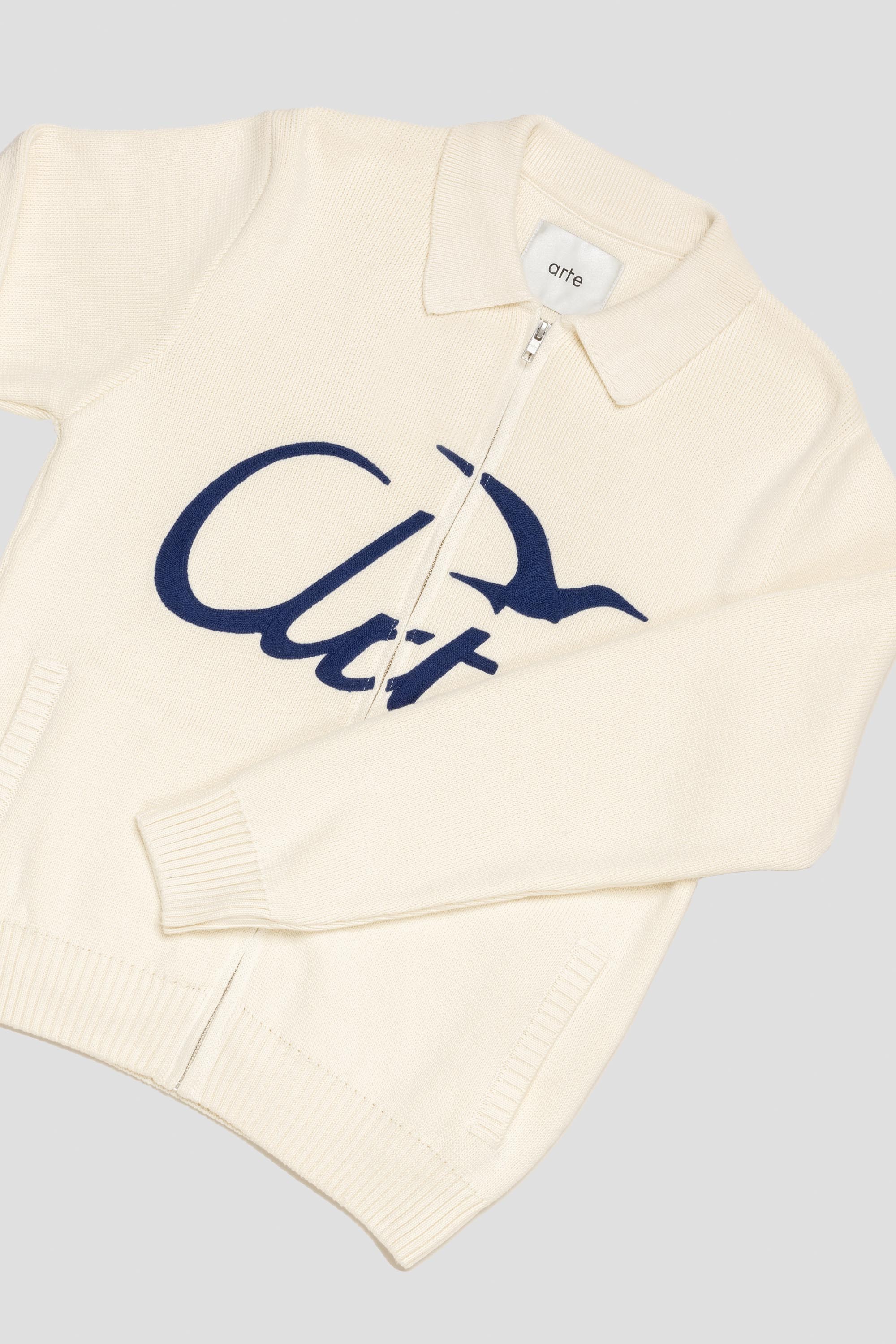 Bird Logo Knit Cream