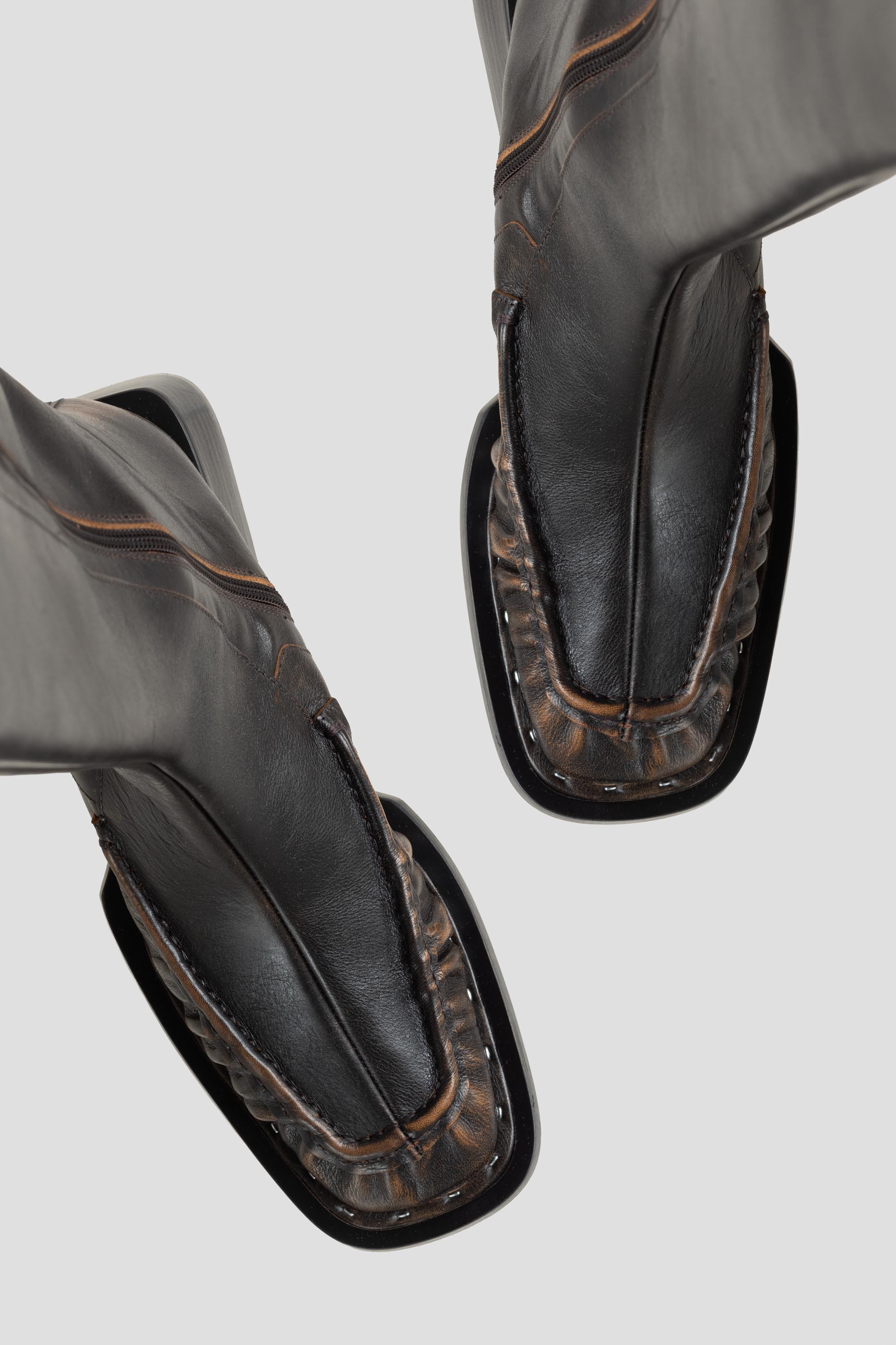 Pats Tall Boots Brushed Brown