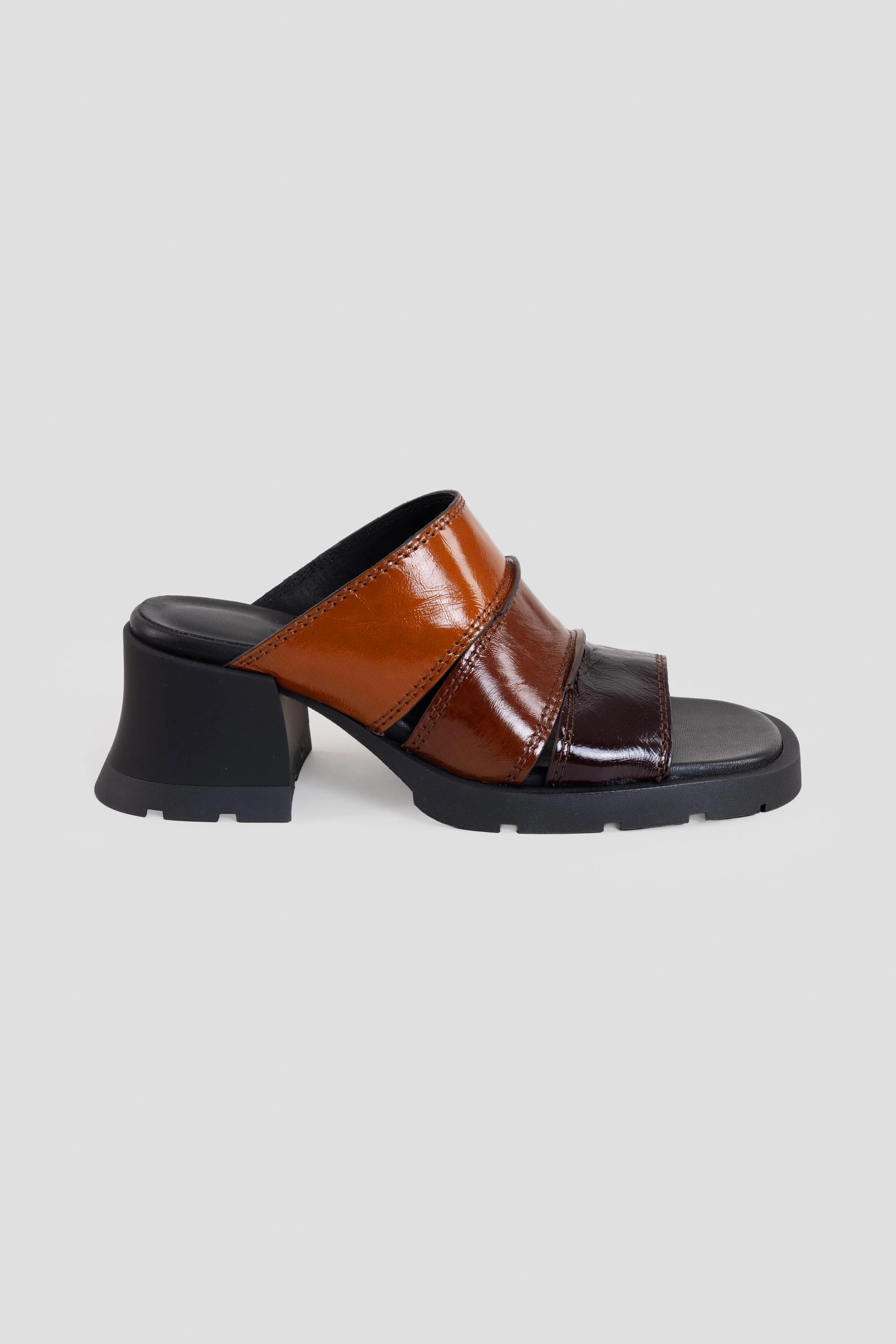 Jadzia Sandals Brown Patchwork