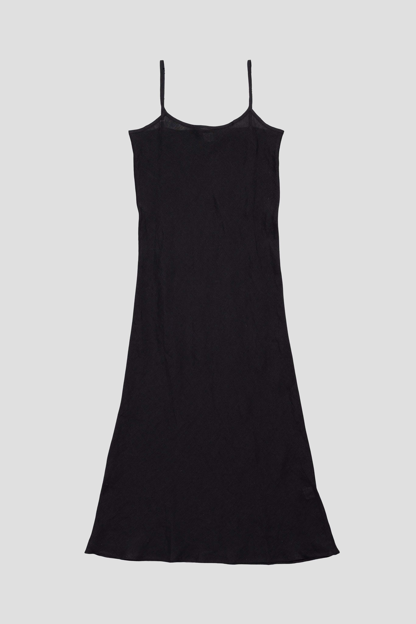 Dydine Dress Sheer Linen Black