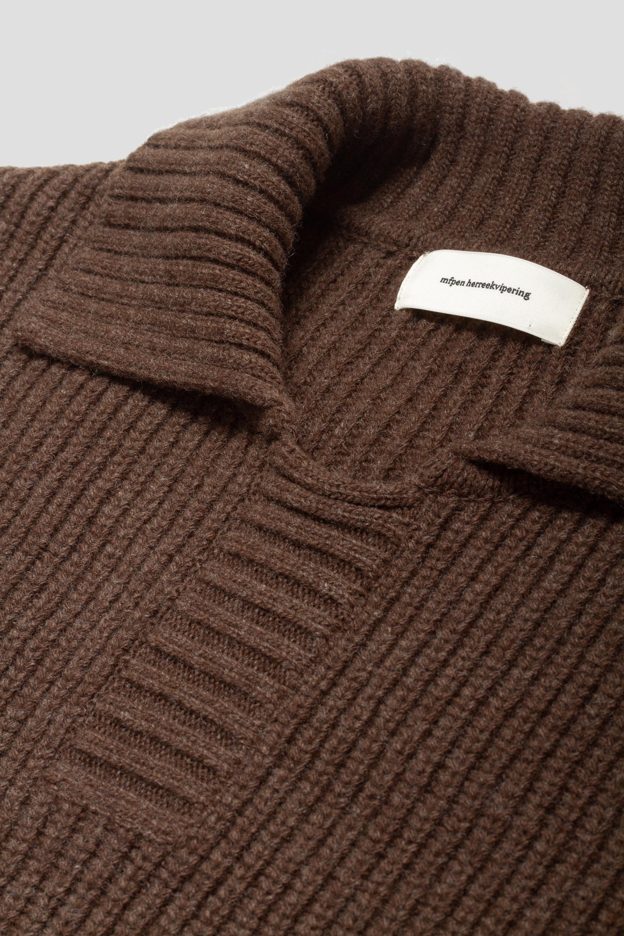 Collar Sweater Dark Brown