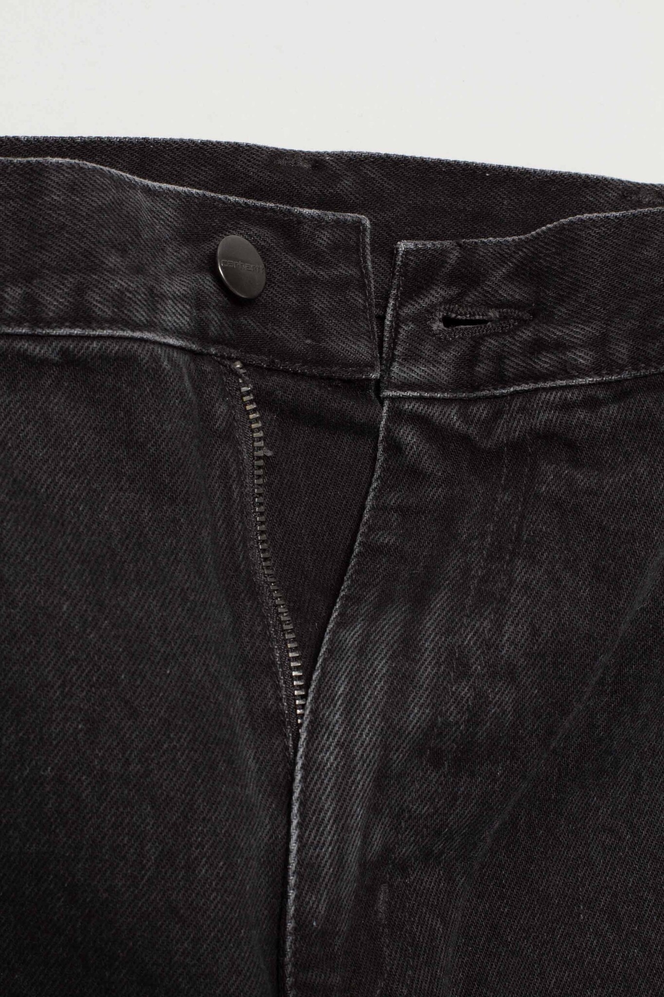 Single Knee Pant Black Stone Washed