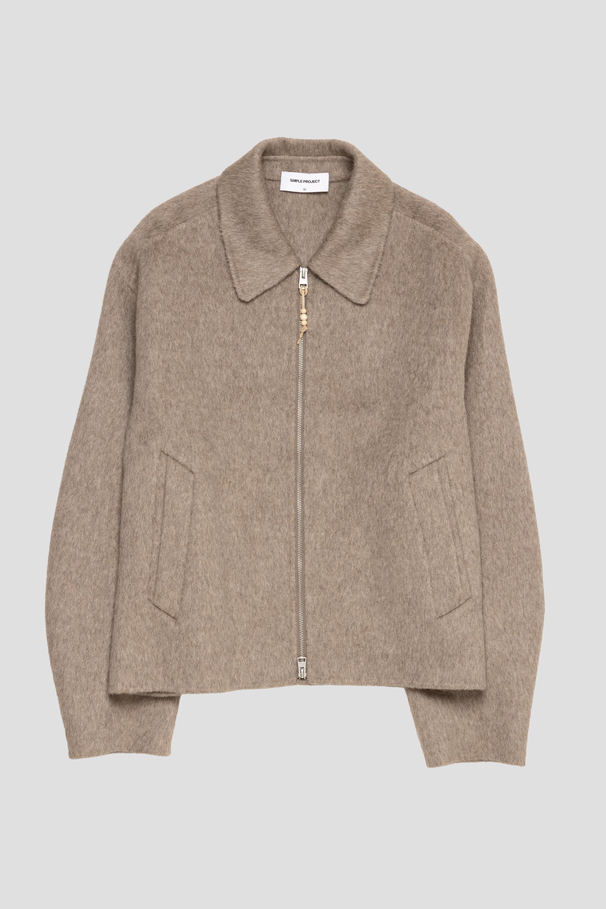 Darted Wool Jacket Sand