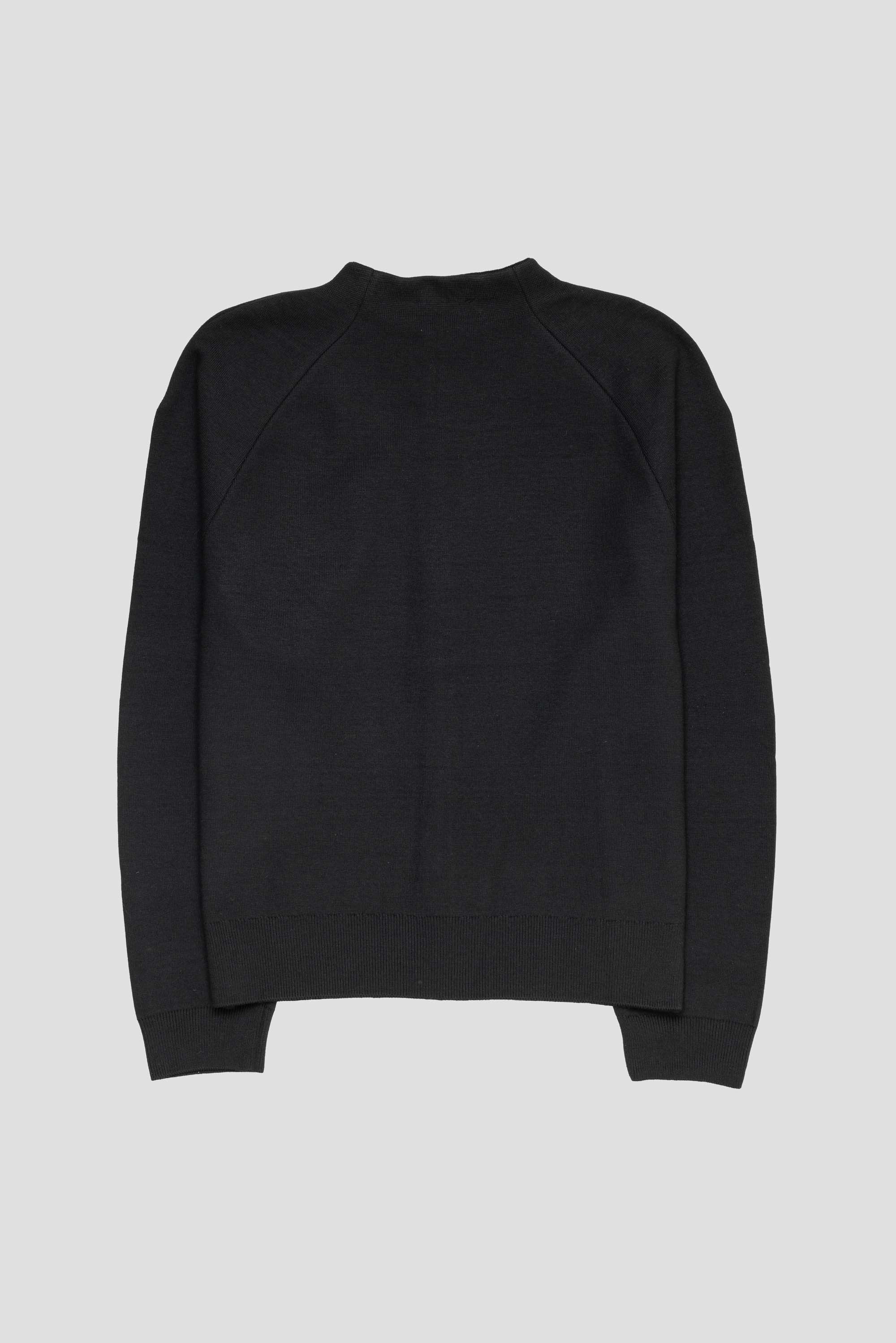 Rounded Sleeve Cardigan Black