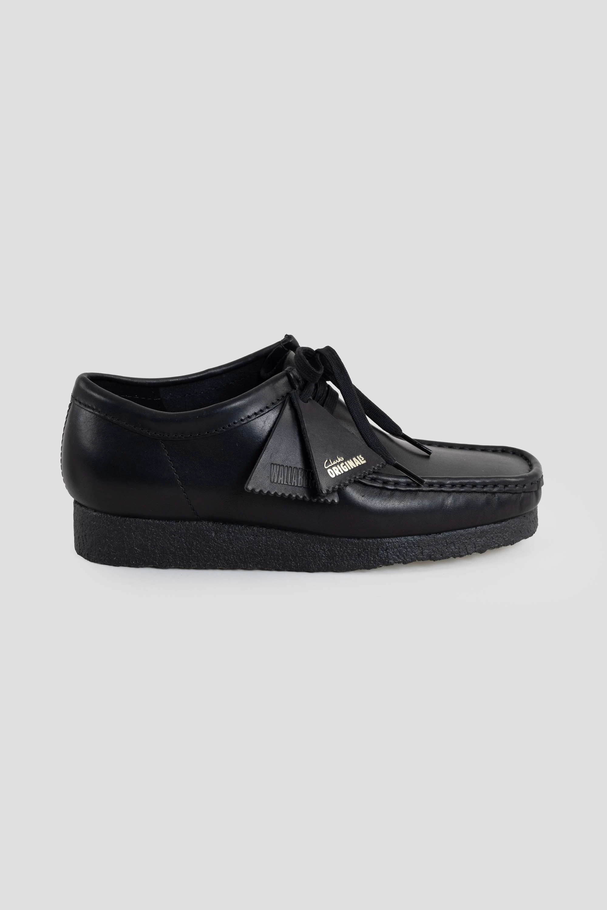 Wallabee Black Leather