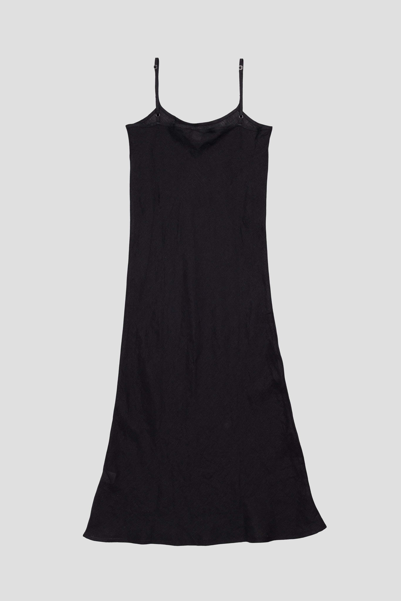 Dydine Dress Sheer Linen Black