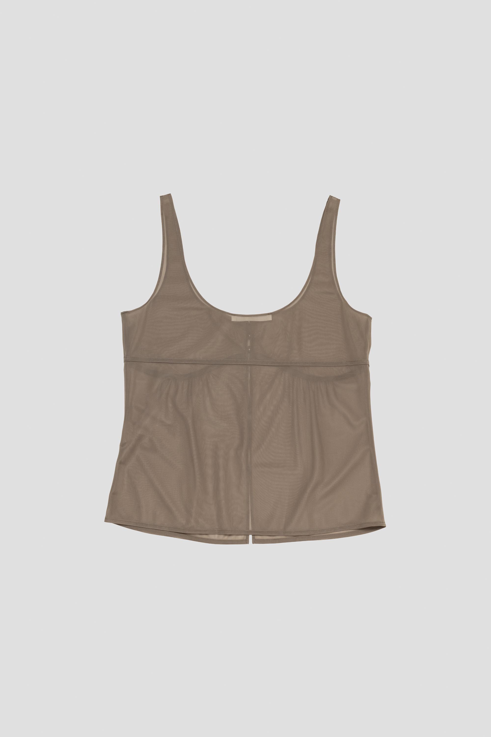 Sheer Bra Top Brown