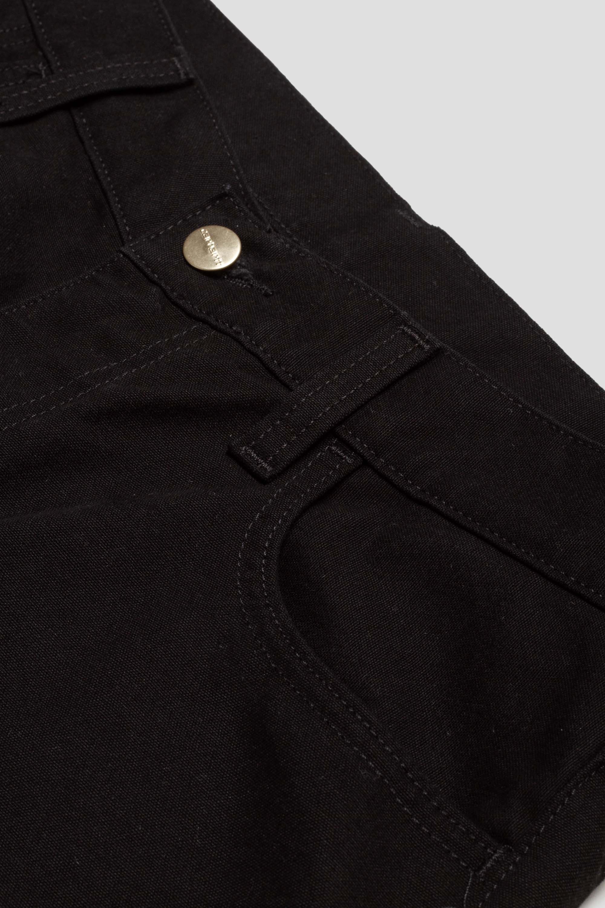 Landon Short Canvas Black Rinsed