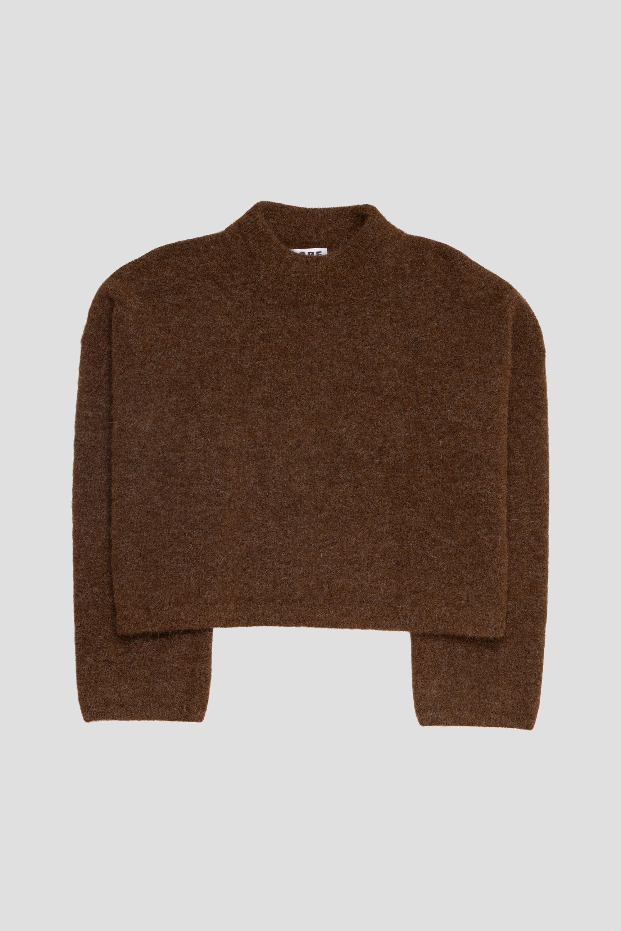 Aperto Turtle Sweater Brown Melange