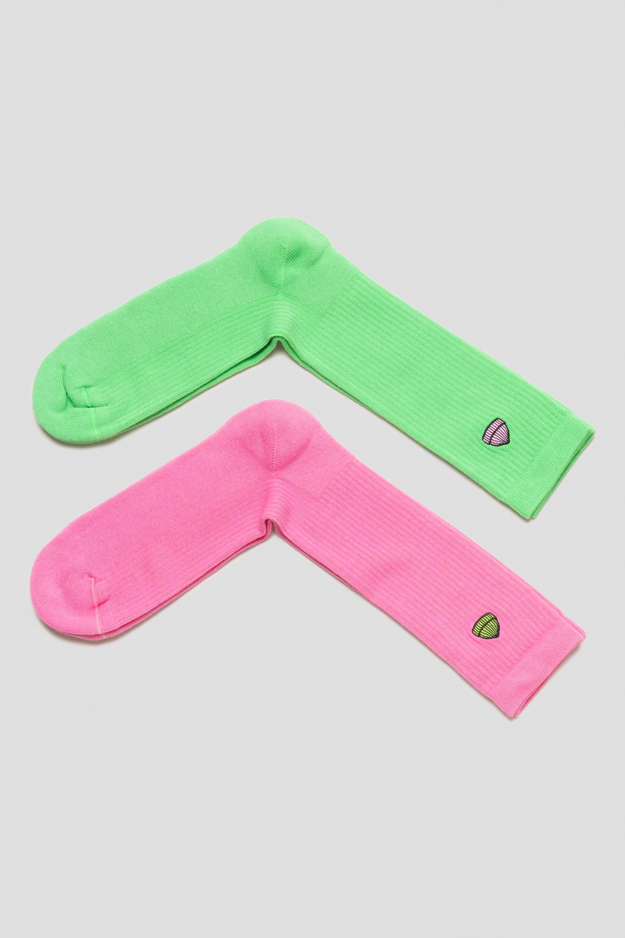 Socks 2-Pack Bubblegum/Jade