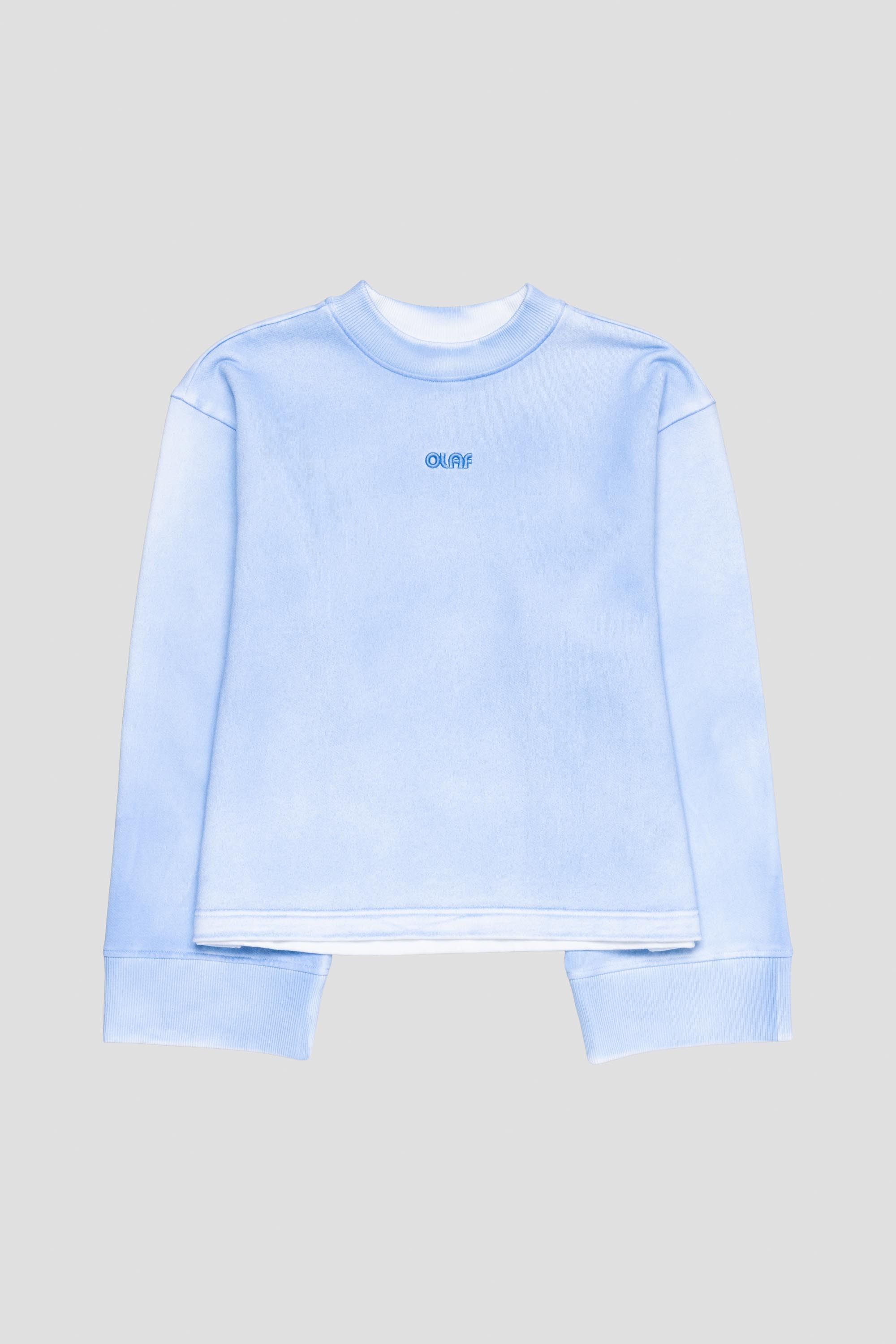 Women's Sprayed Crewneck Surf Blue