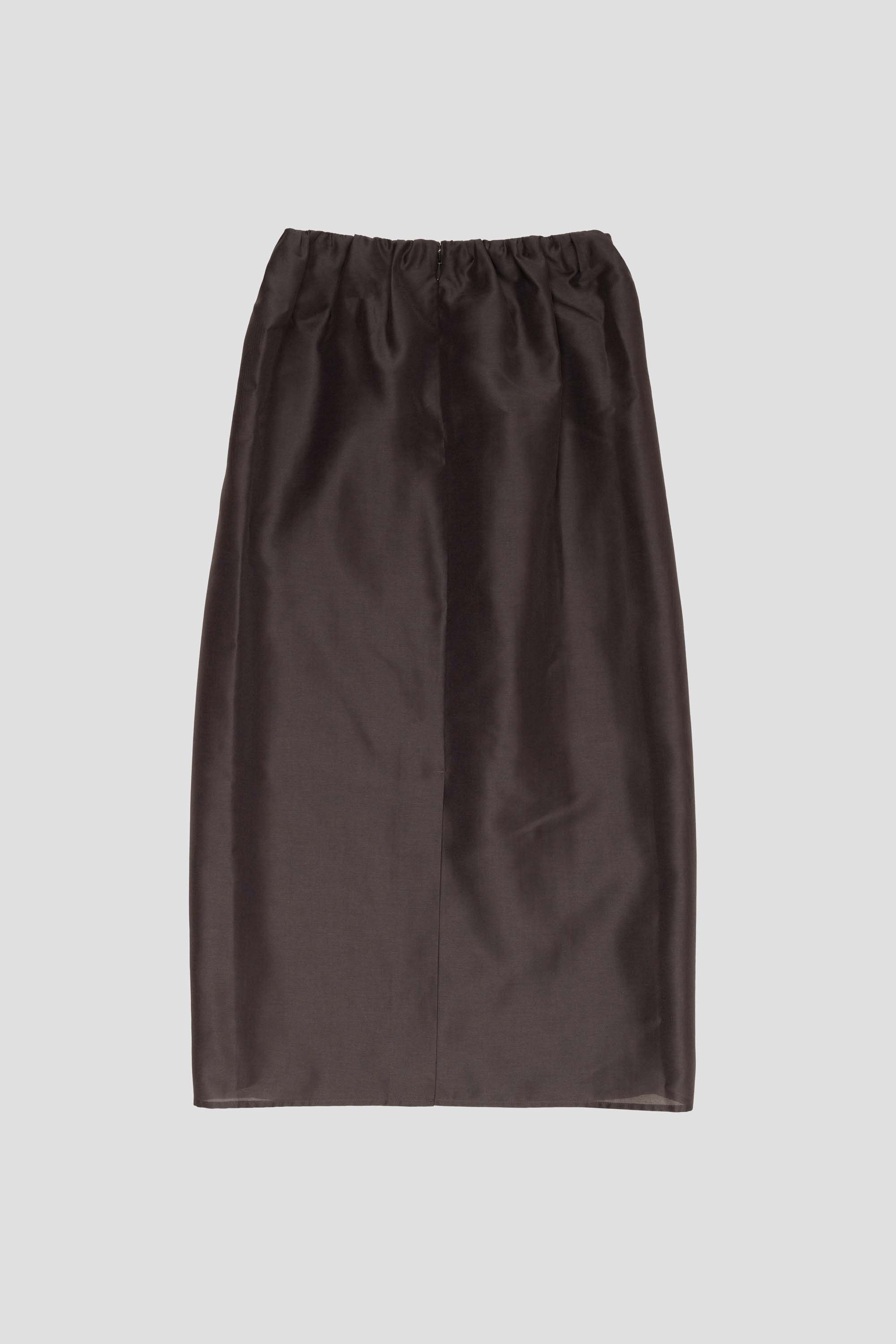 Organza Layered Skirt Charcoal