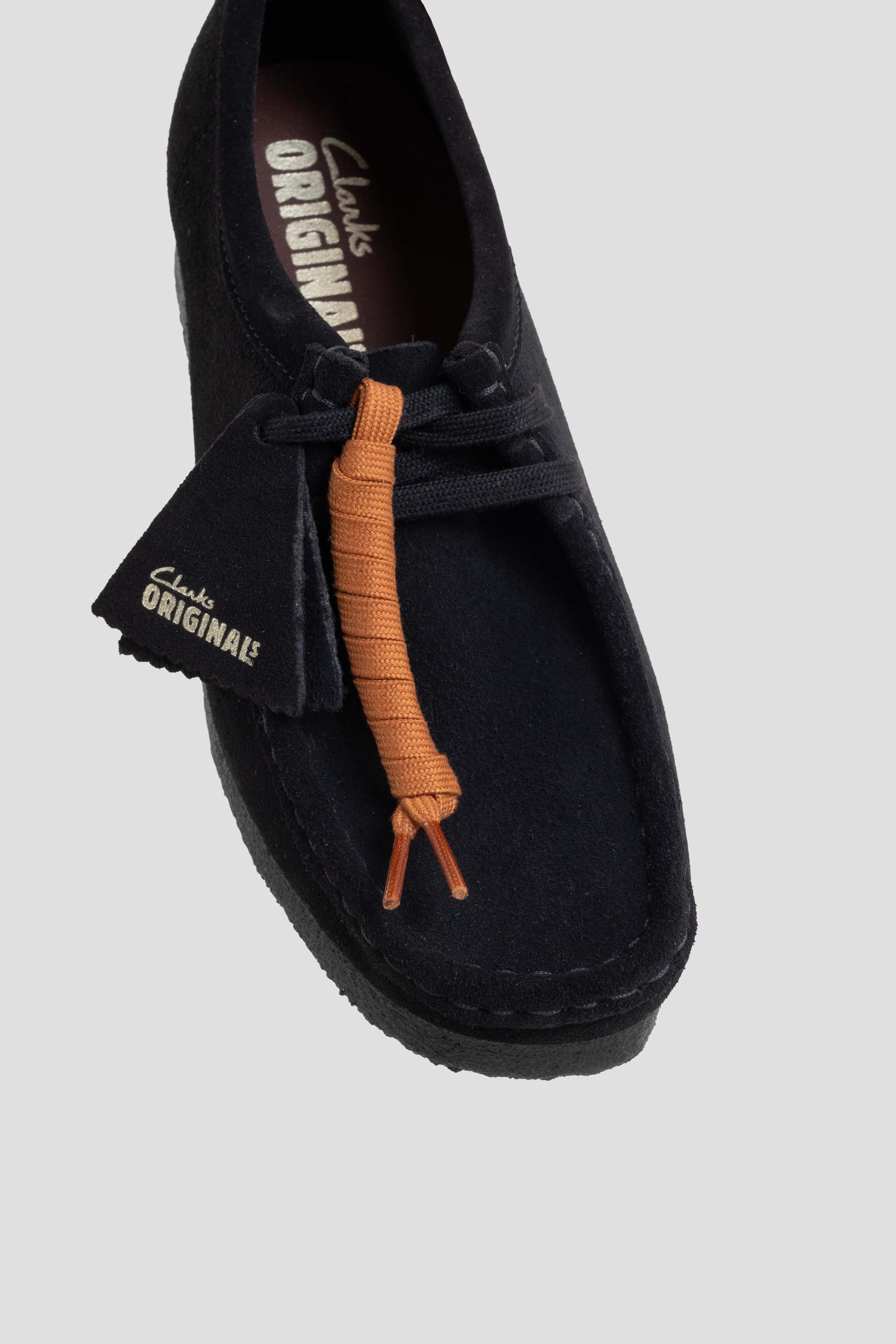 Wallabee Black Suede