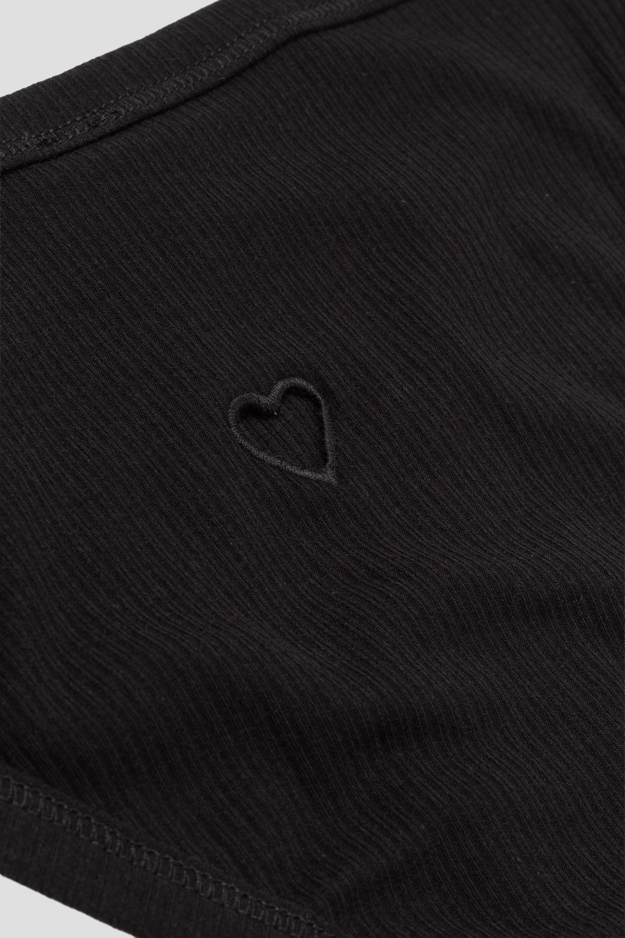 Heart Bell Pants Black
