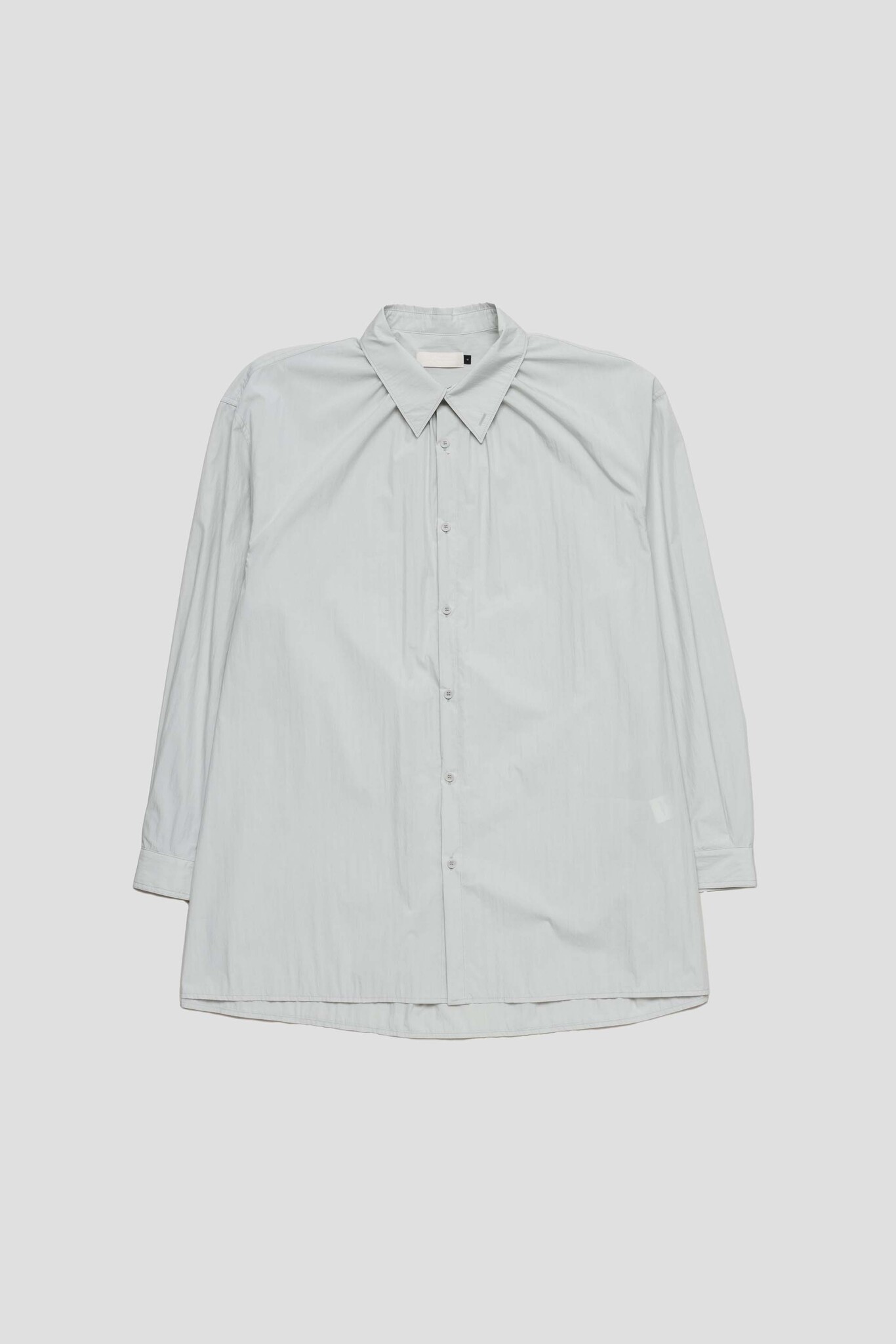 Oversize Shirring Shirt Light Grey