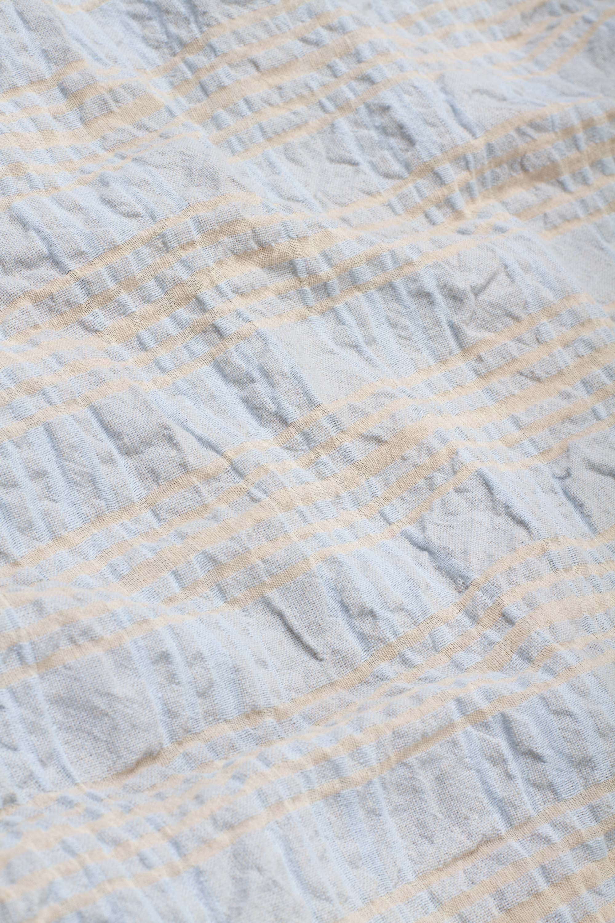 Exact Shirt Pale Blue Structured Check