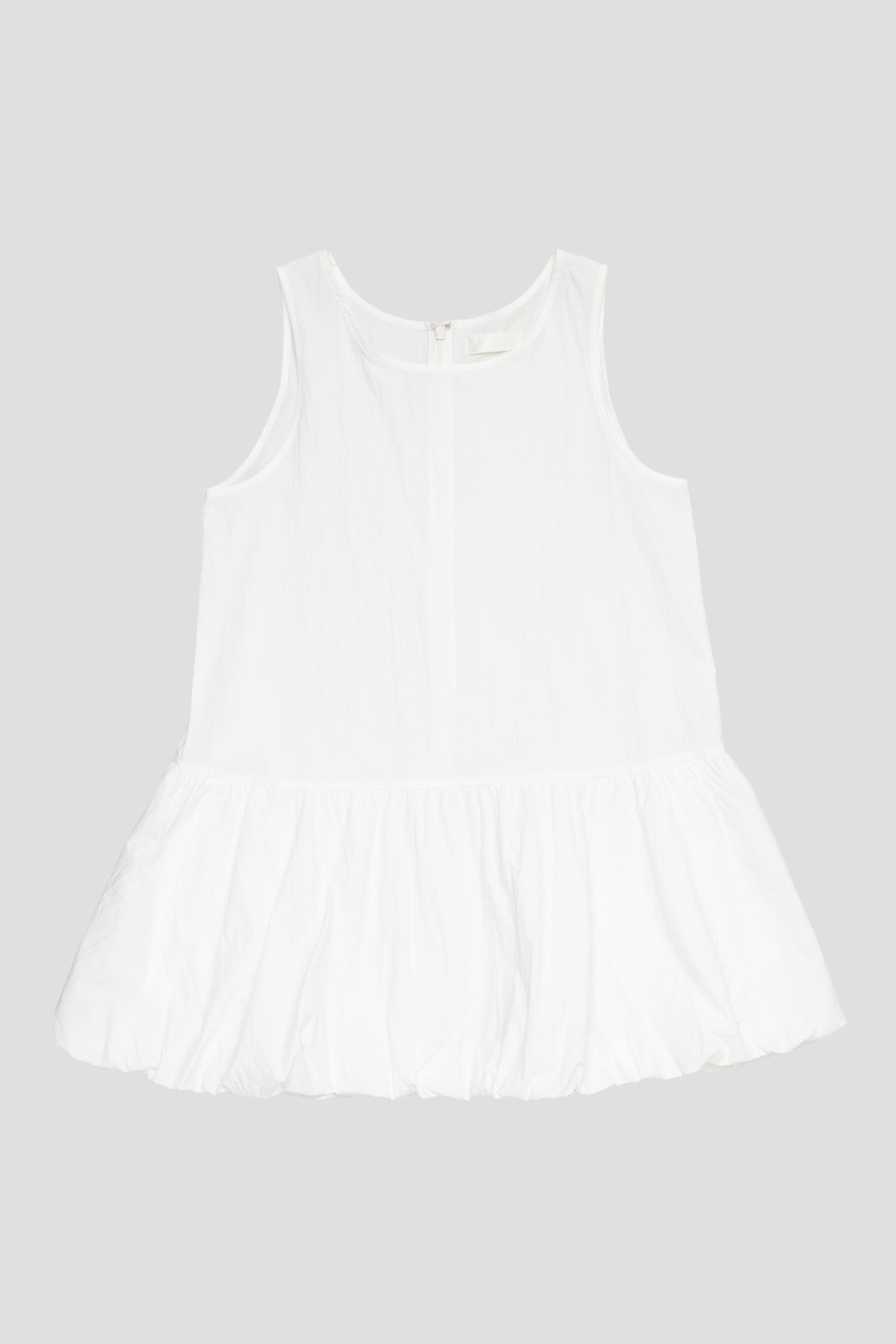 Volume Mini Dress White