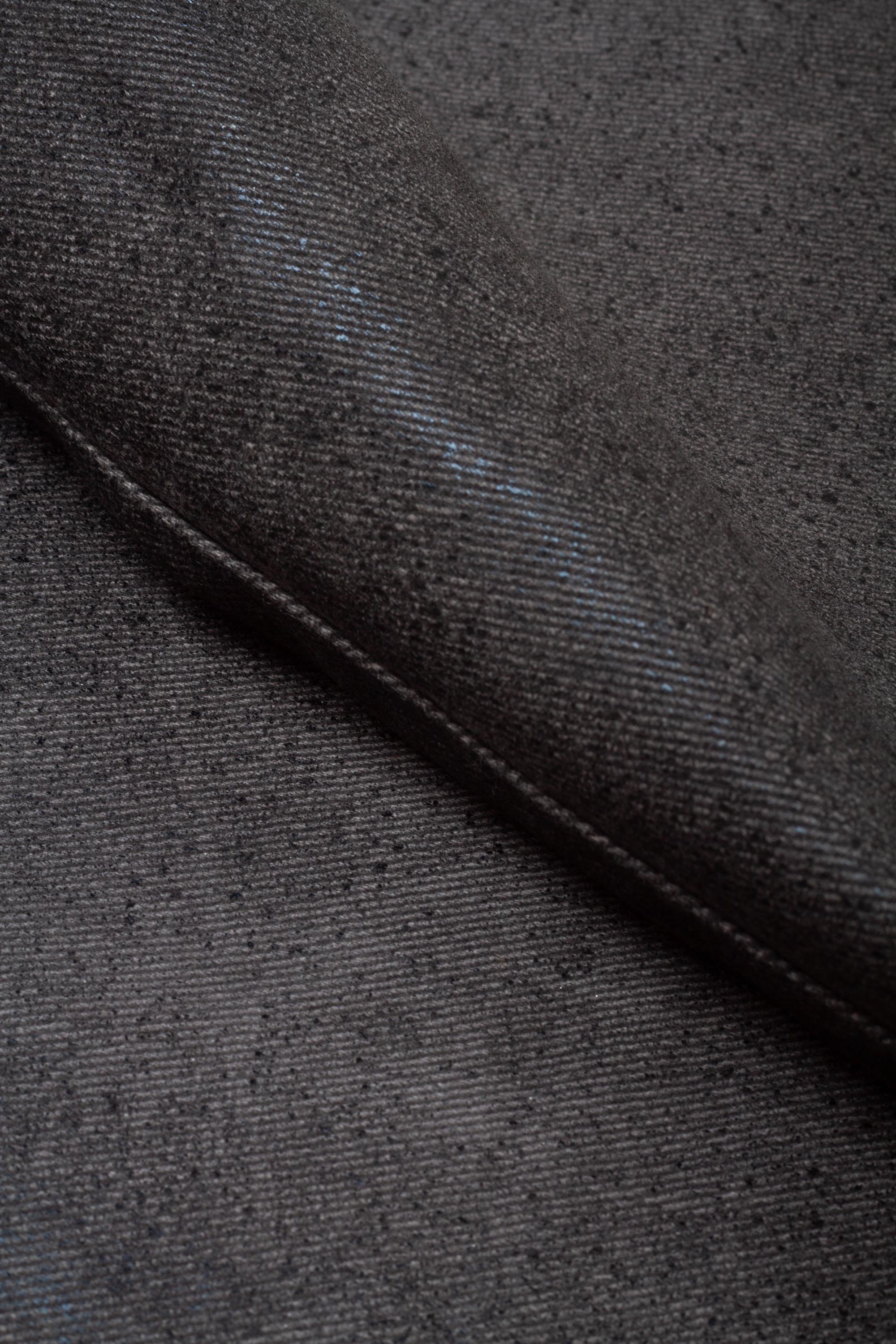 Structured Waxed Trousers Charcoal