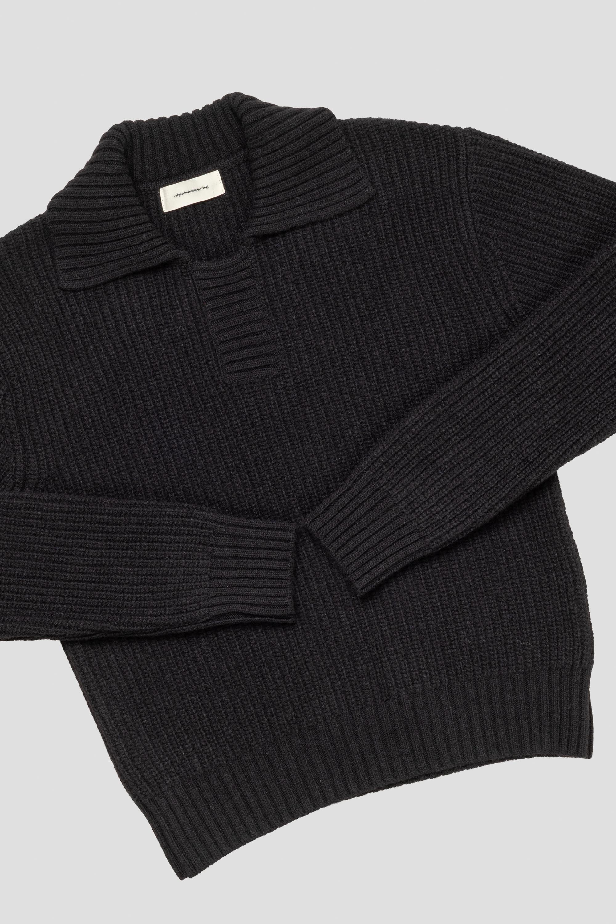 Collar Sweater Black