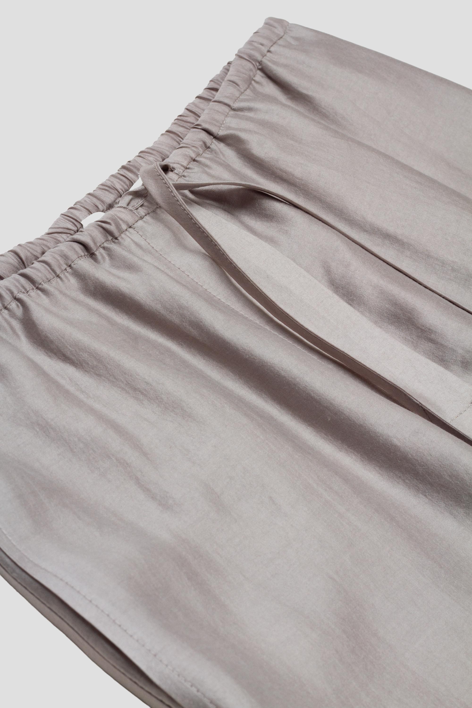 Silky Banding Pants Grey