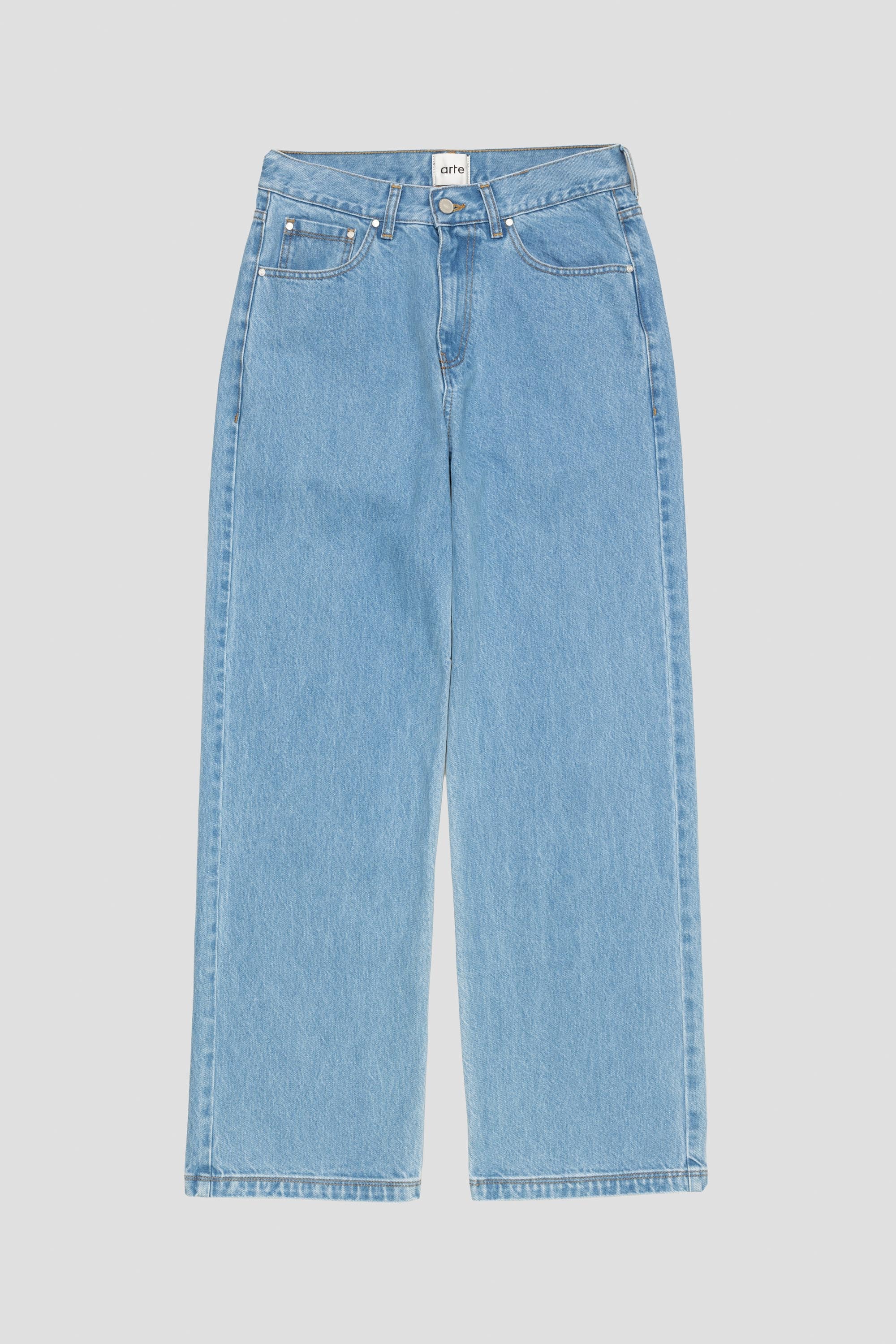 Back Pocket Graphic Pants Bleach