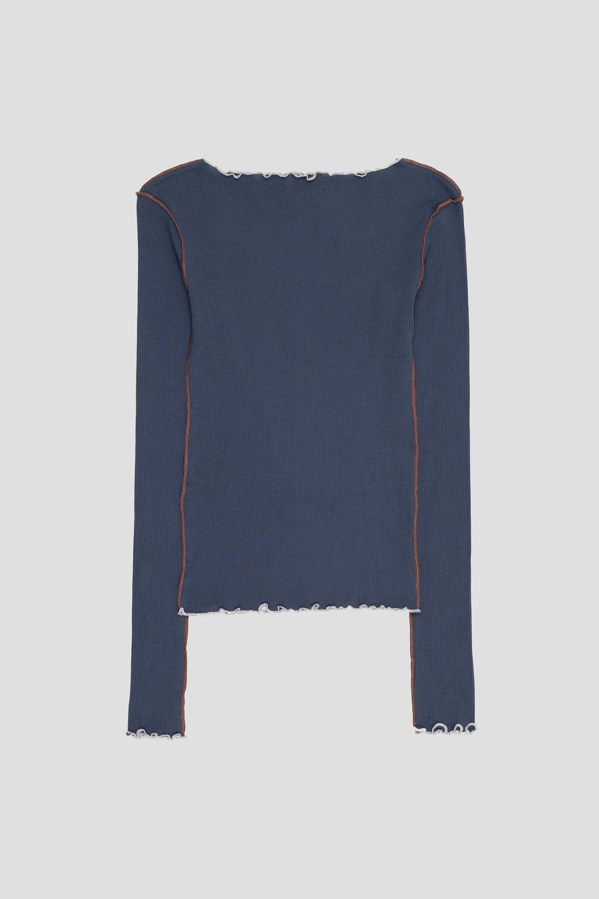 Vein Long Sleeve Tee Preston Blue