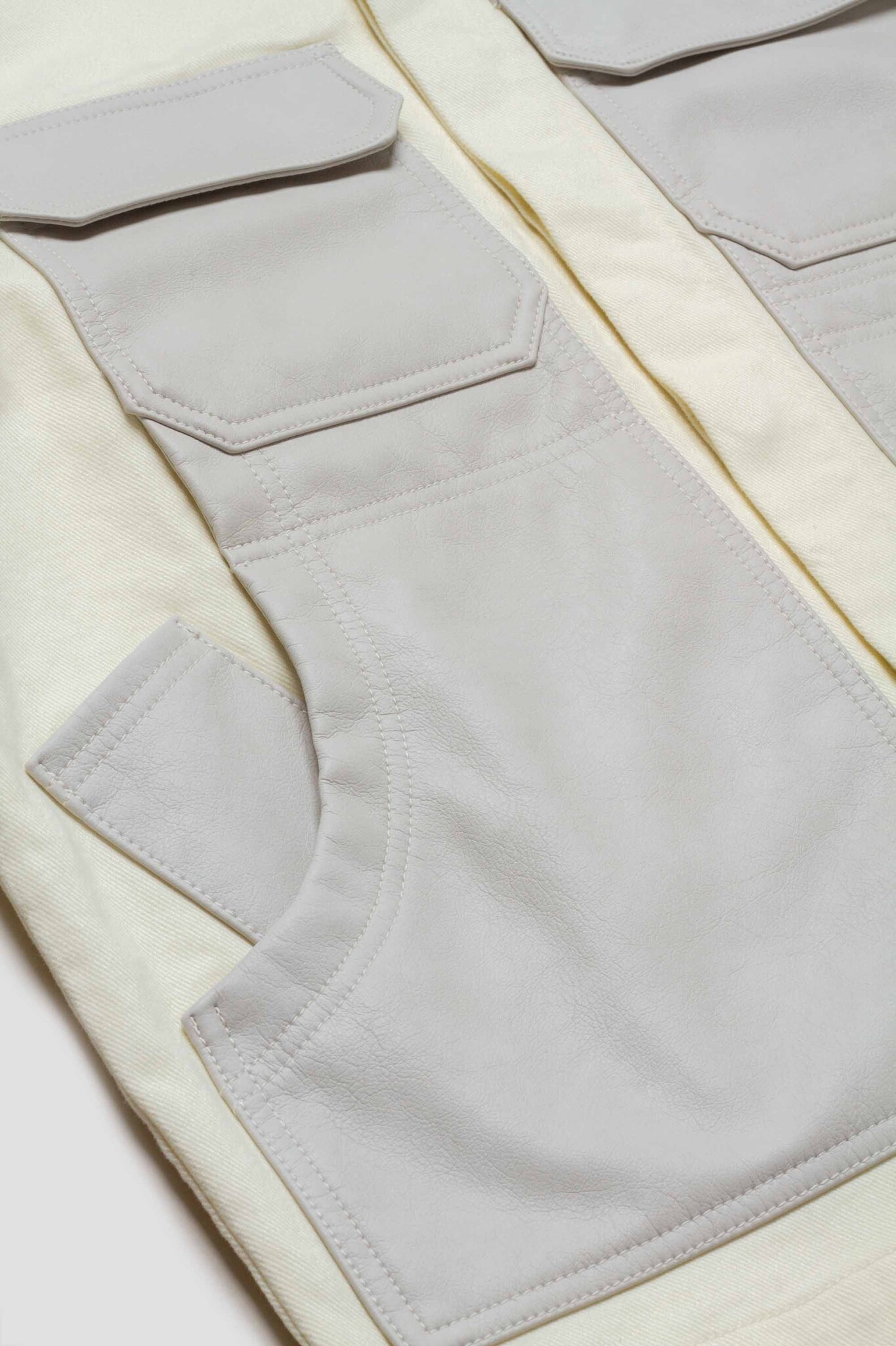 John Contrast Jacket Cream/Grey