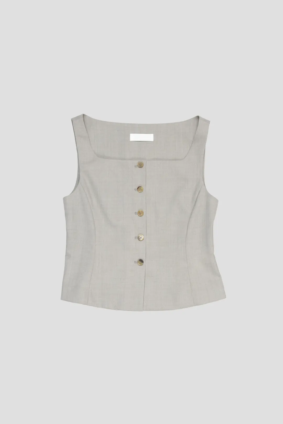 AMOMENTO　SCOOP NECK TWO WAY VEST AmomentoScoop Neck Two Way Vest Beige