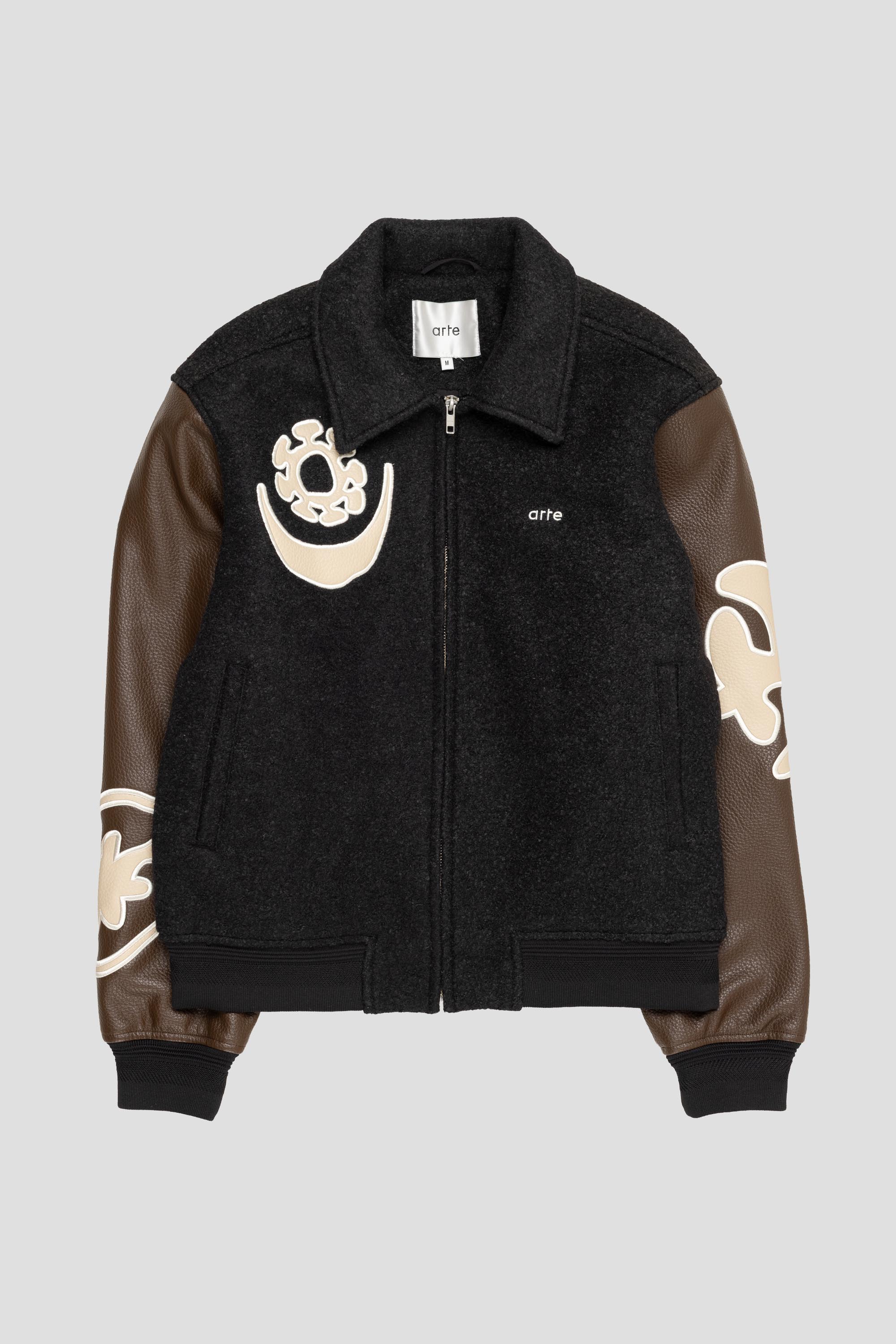 ArteVarsity Jacket Black/Brown
