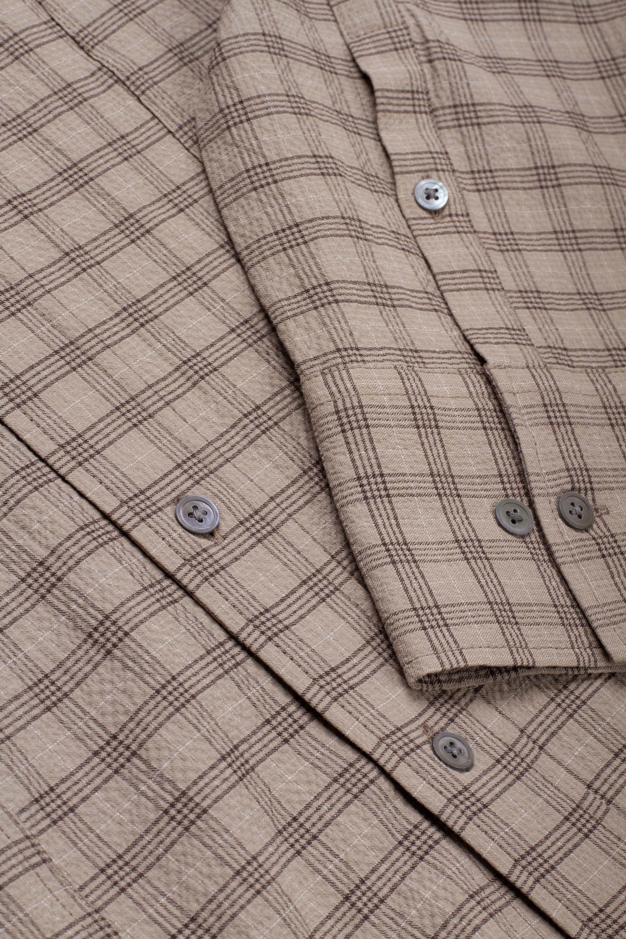Shape Shirt Beige Check