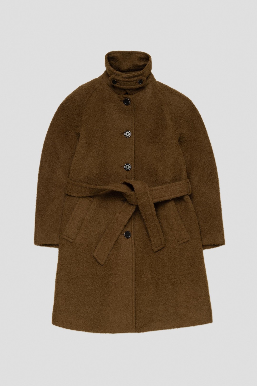 Alpaca Raglan Coat Brown | Shelter